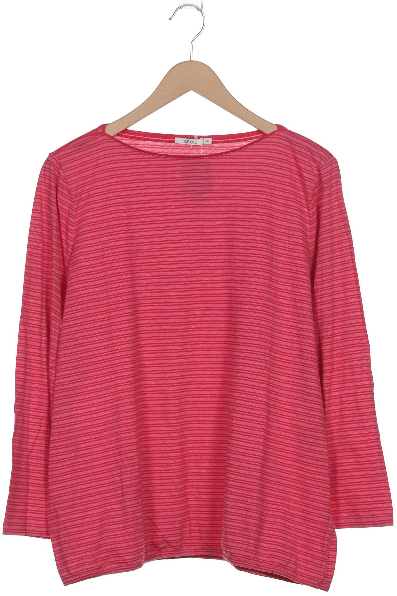

Cecil Damen Langarmshirt, pink, Gr. 46