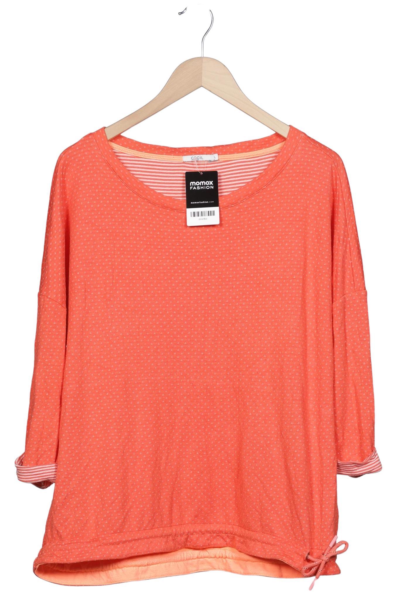 

Cecil Damen Langarmshirt, orange, Gr. 42