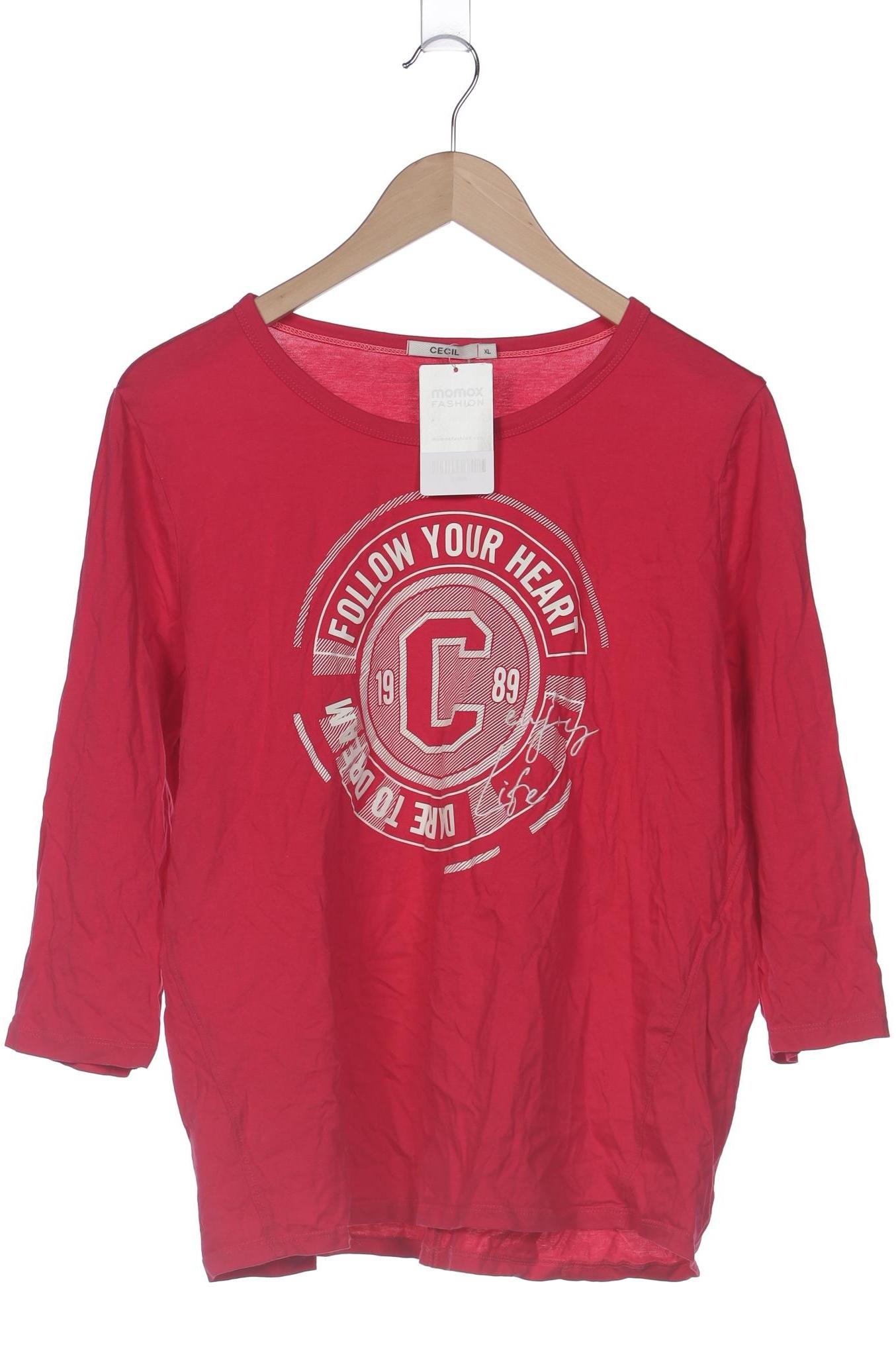 

Cecil Damen Langarmshirt, pink, Gr. 44