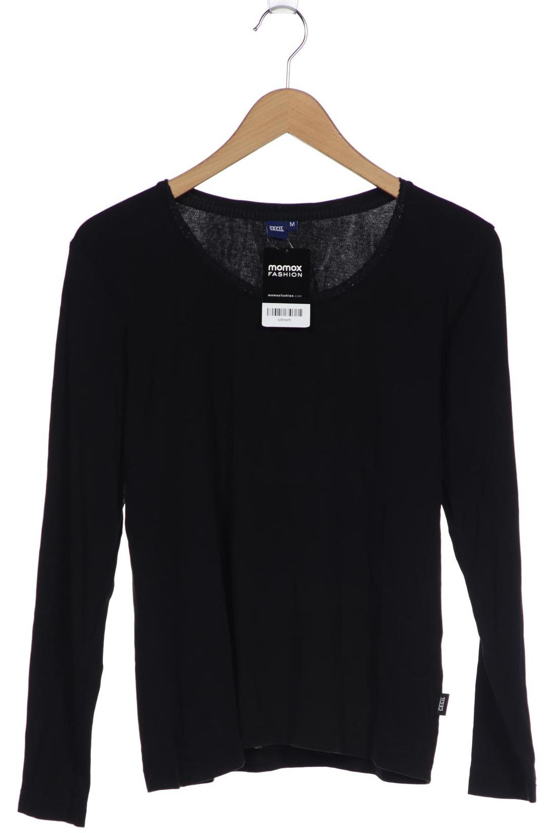 

CECIL Damen Langarmshirt, schwarz