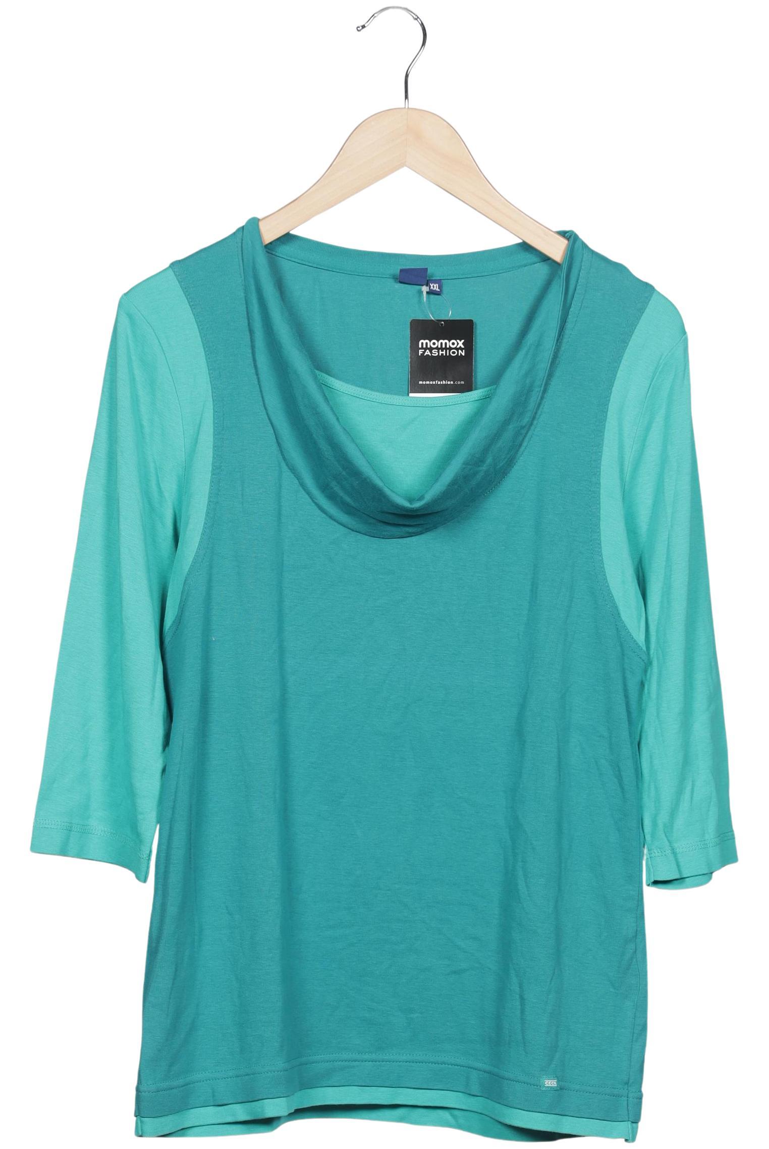 

Cecil Damen Langarmshirt, türkis, Gr. 46