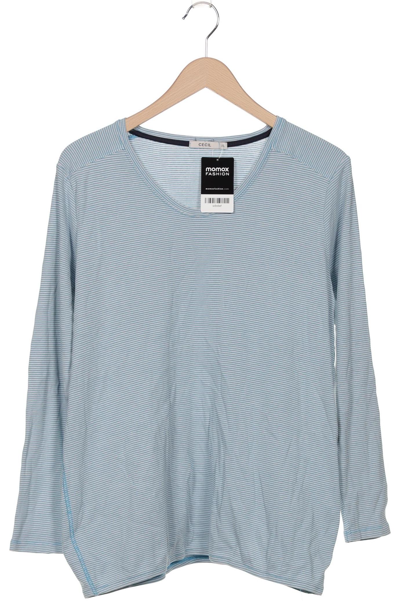 

Cecil Damen Langarmshirt, blau, Gr. 44