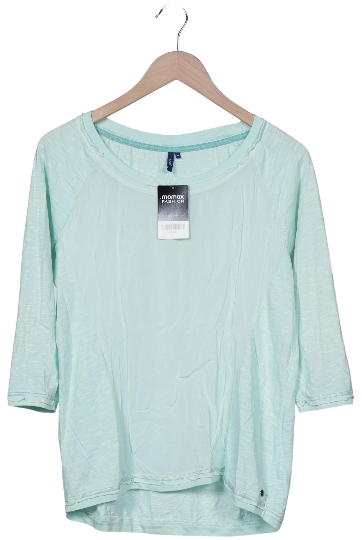 

Cecil Damen Langarmshirt, hellgrün, Gr. 38