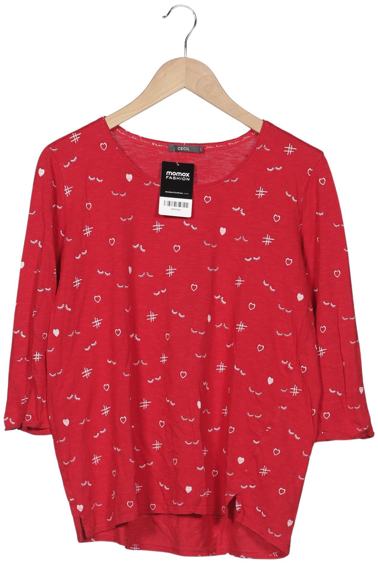 

Cecil Damen Langarmshirt, rot, Gr. 42