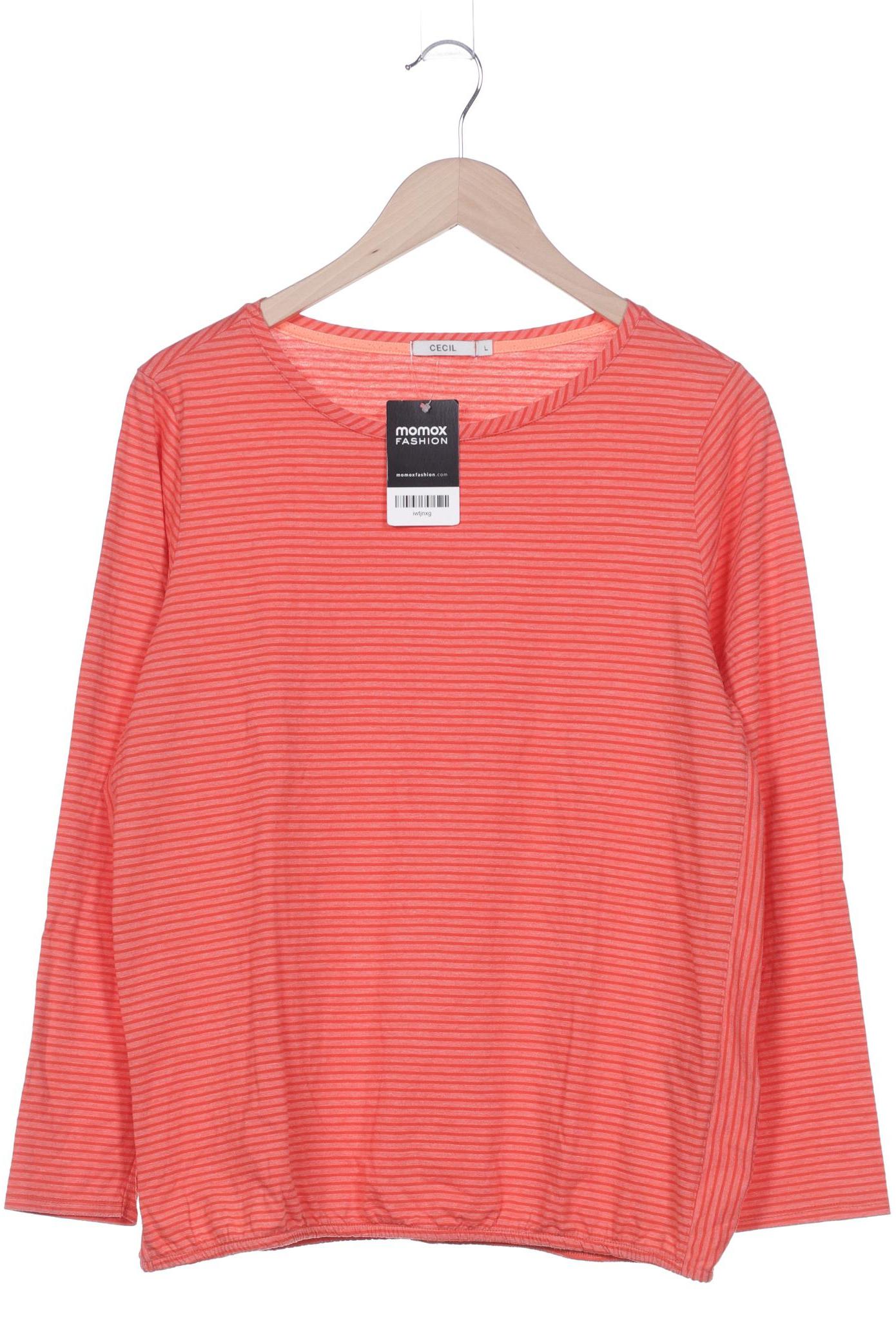 

Cecil Damen Langarmshirt, orange, Gr. 42