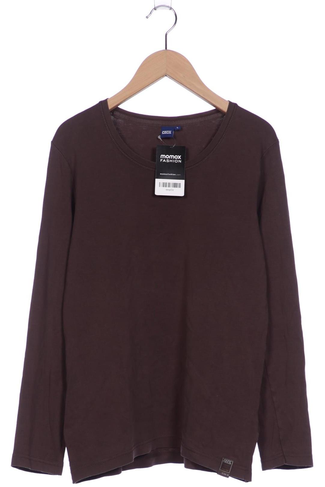 

Cecil Damen Langarmshirt, braun, Gr. 42