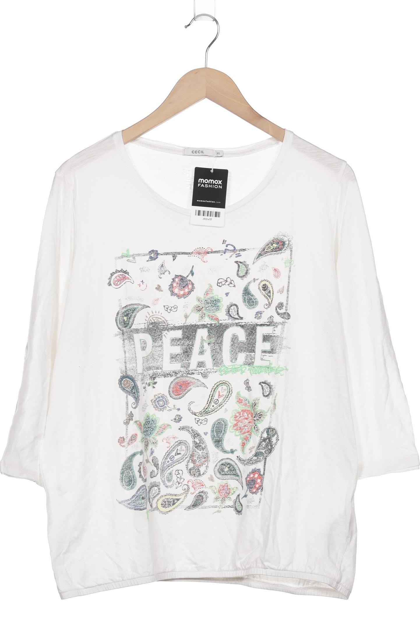 

Cecil Damen Langarmshirt, weiß, Gr. 44