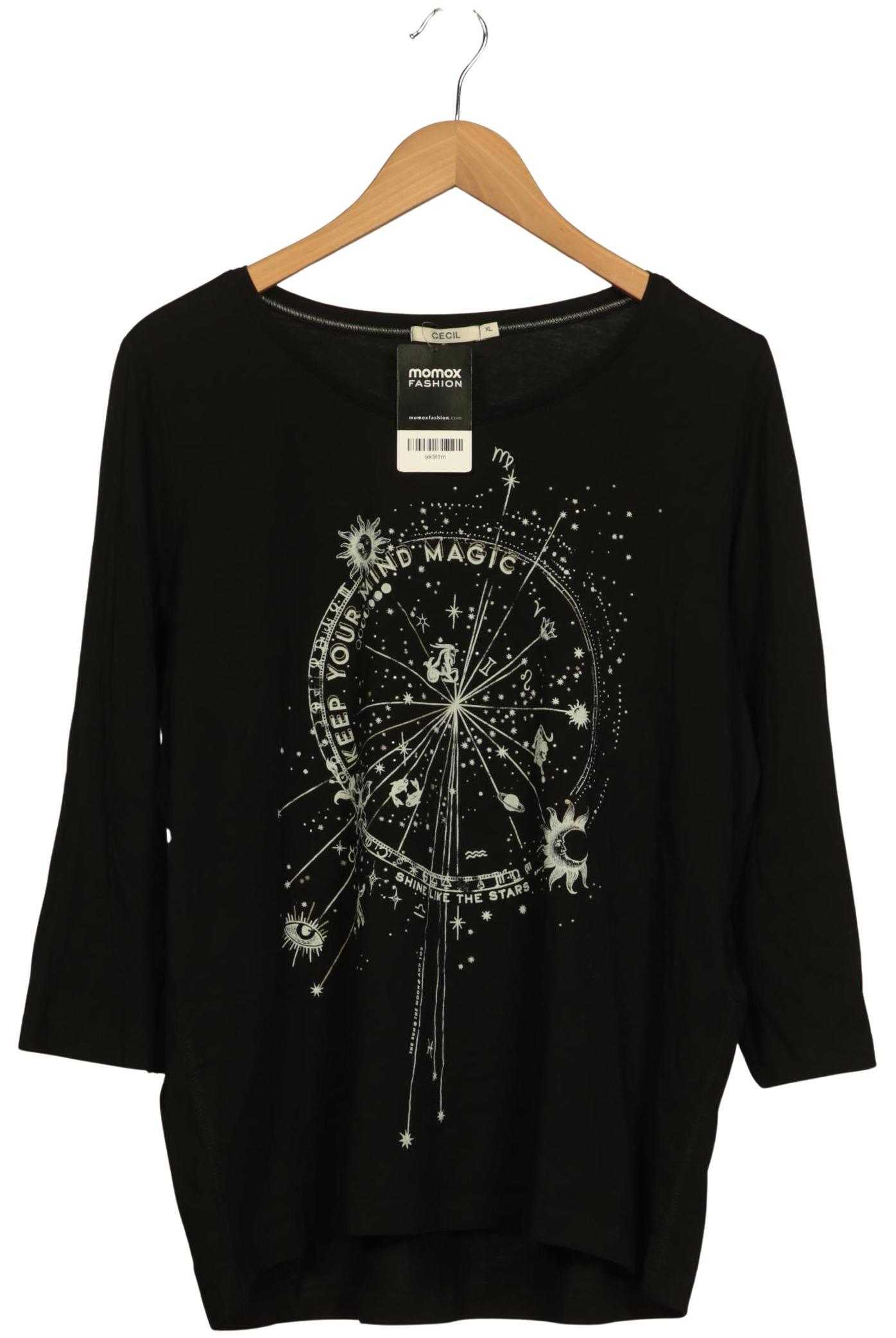 

Cecil Damen Langarmshirt, schwarz, Gr. 44