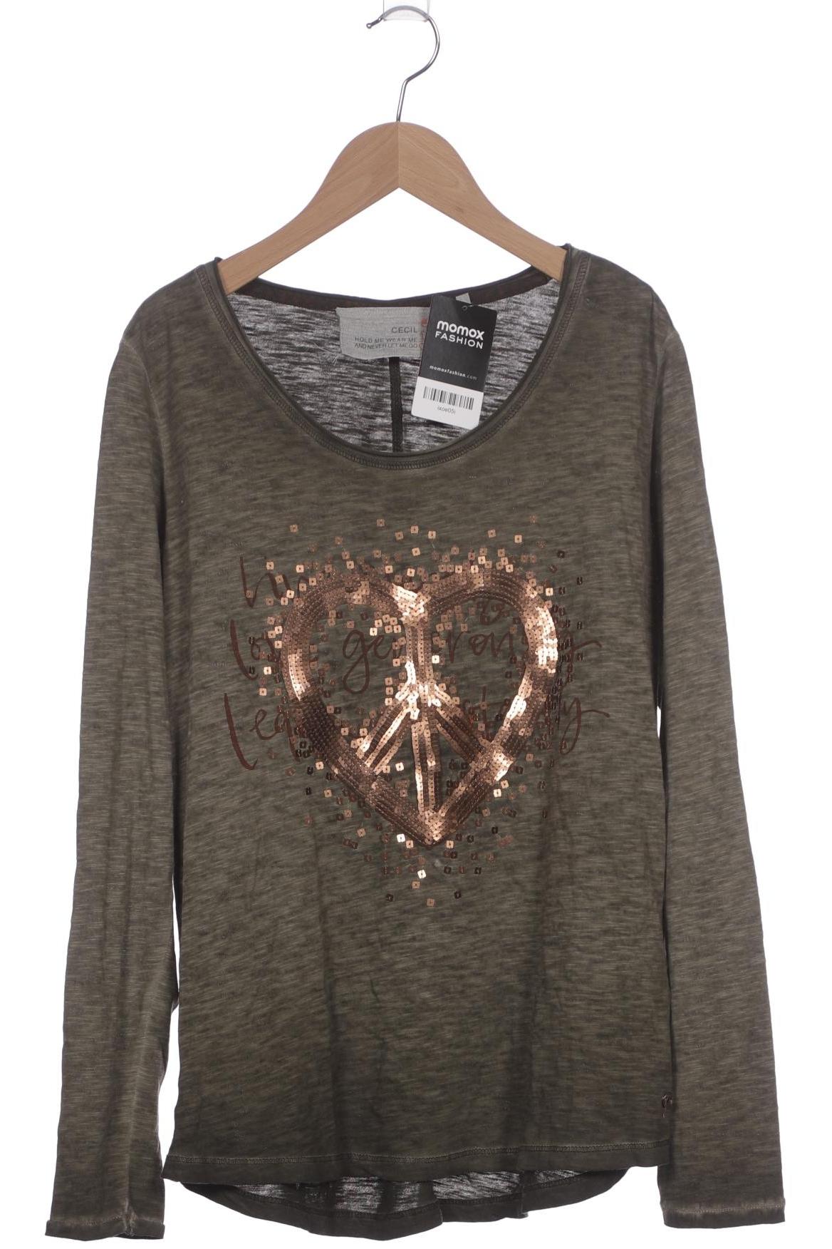

Cecil Damen Langarmshirt, grün, Gr. 38