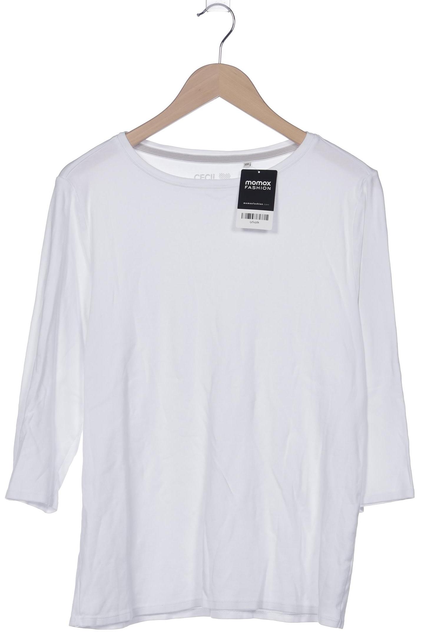 

Cecil Damen Langarmshirt, weiß, Gr. 46