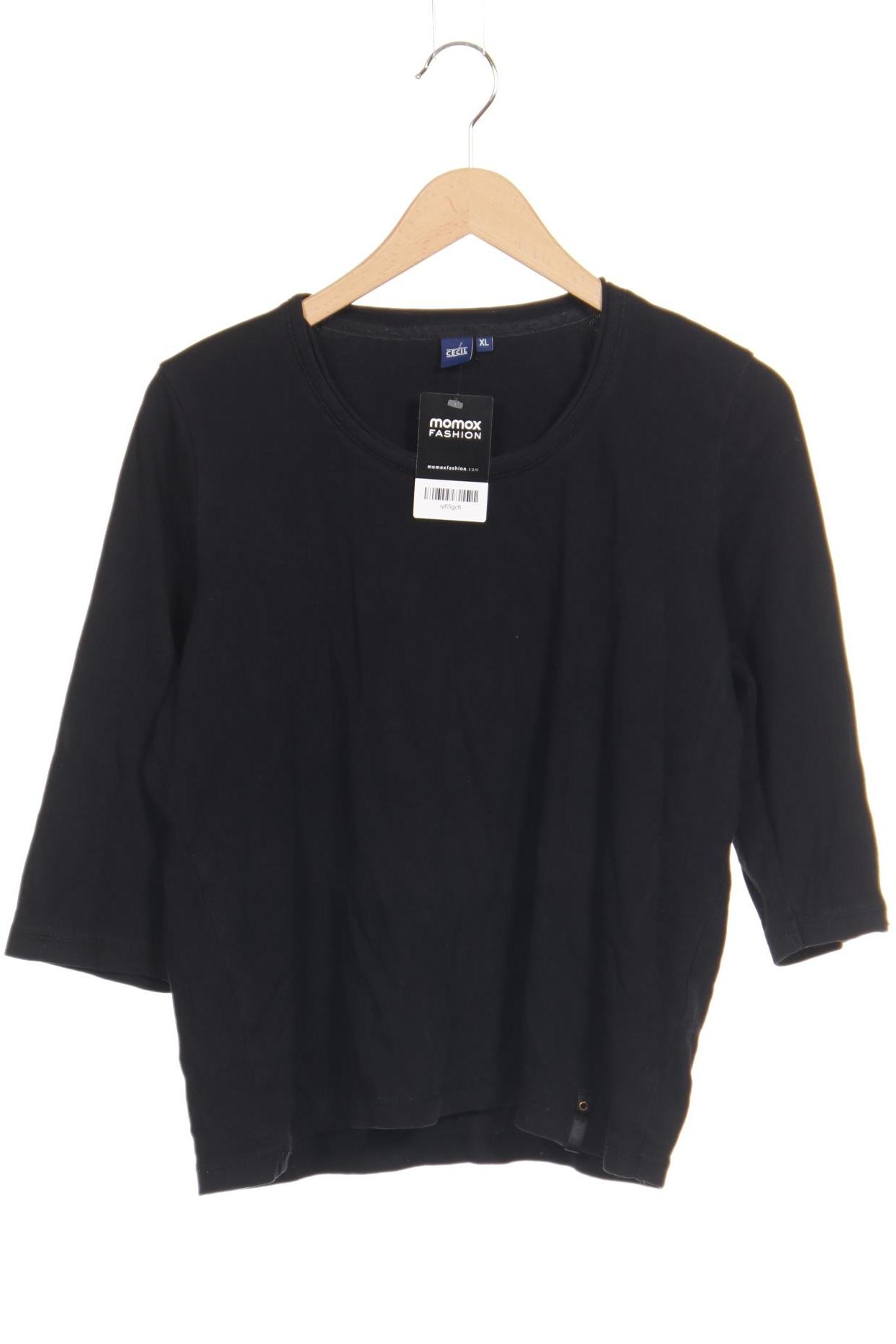

Cecil Damen Langarmshirt, schwarz, Gr. 44