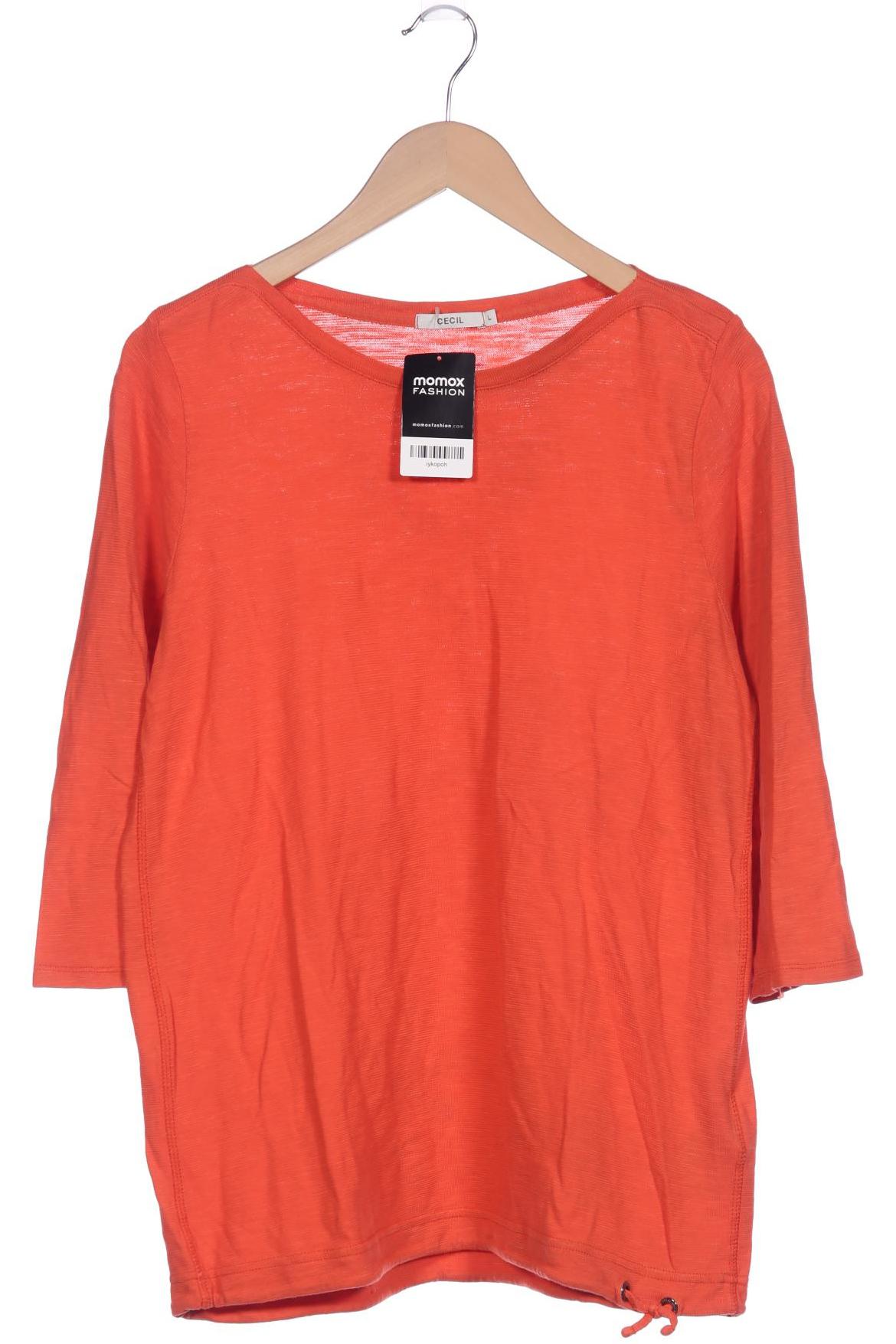 

Cecil Damen Langarmshirt, orange, Gr. 42