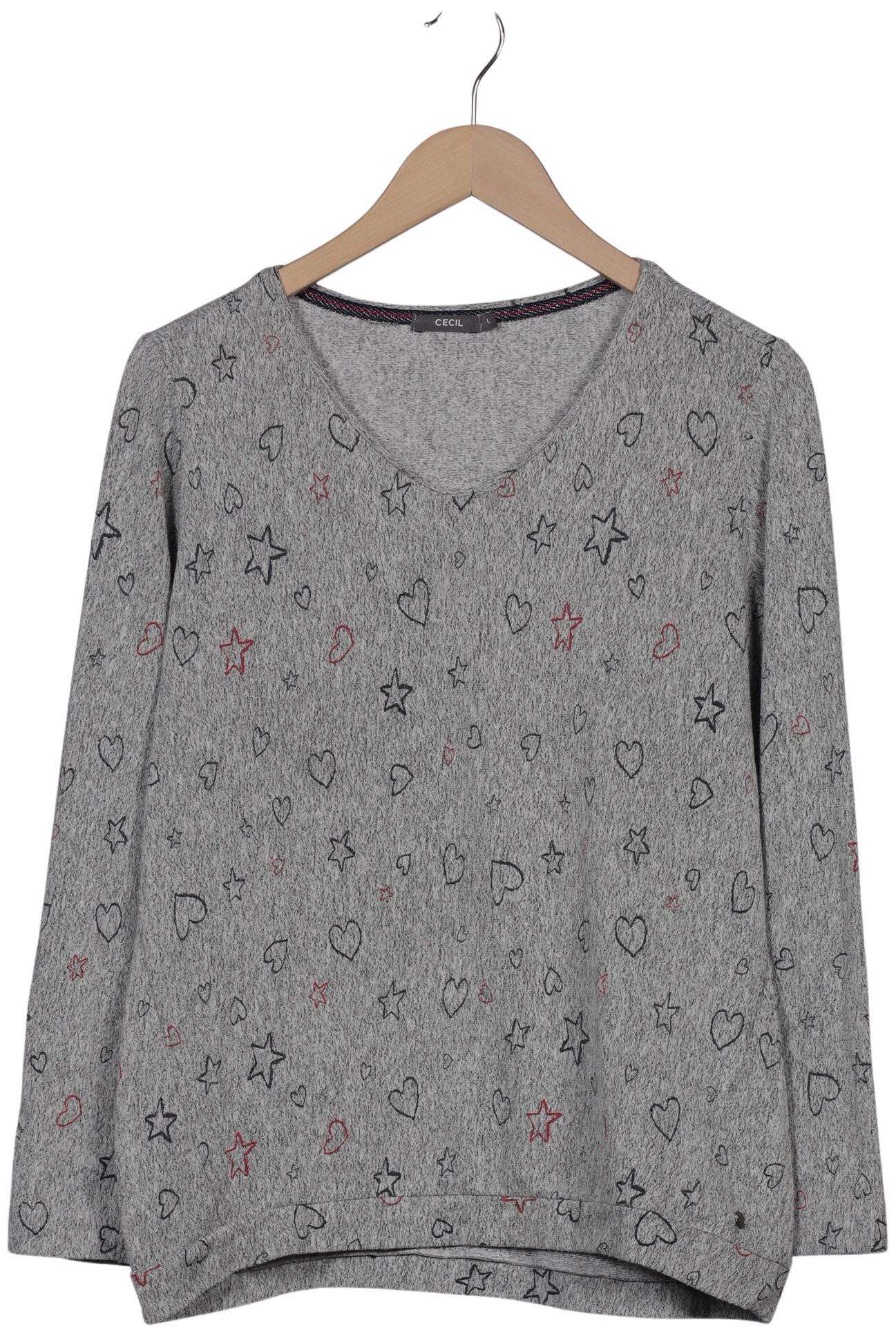 

Cecil Damen Langarmshirt, grau, Gr. 42