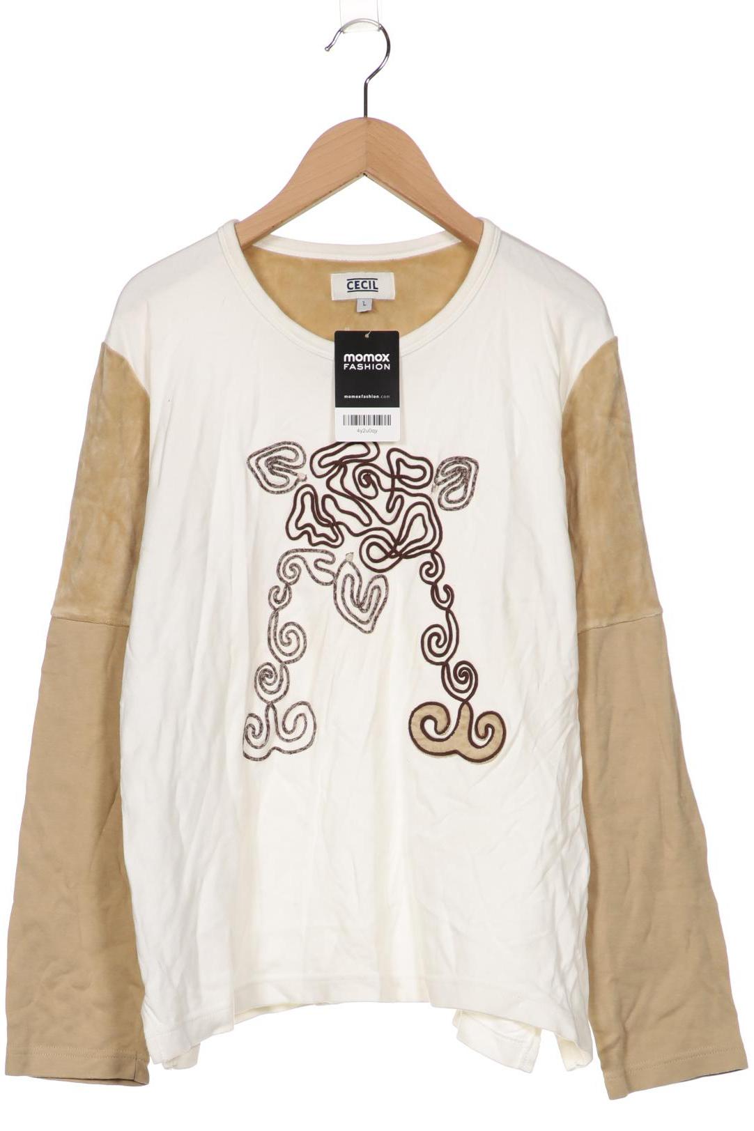 

CECIL Damen Langarmshirt, weiß
