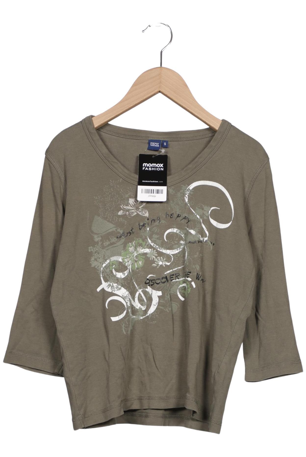 

Cecil Damen Langarmshirt, grün, Gr. 36