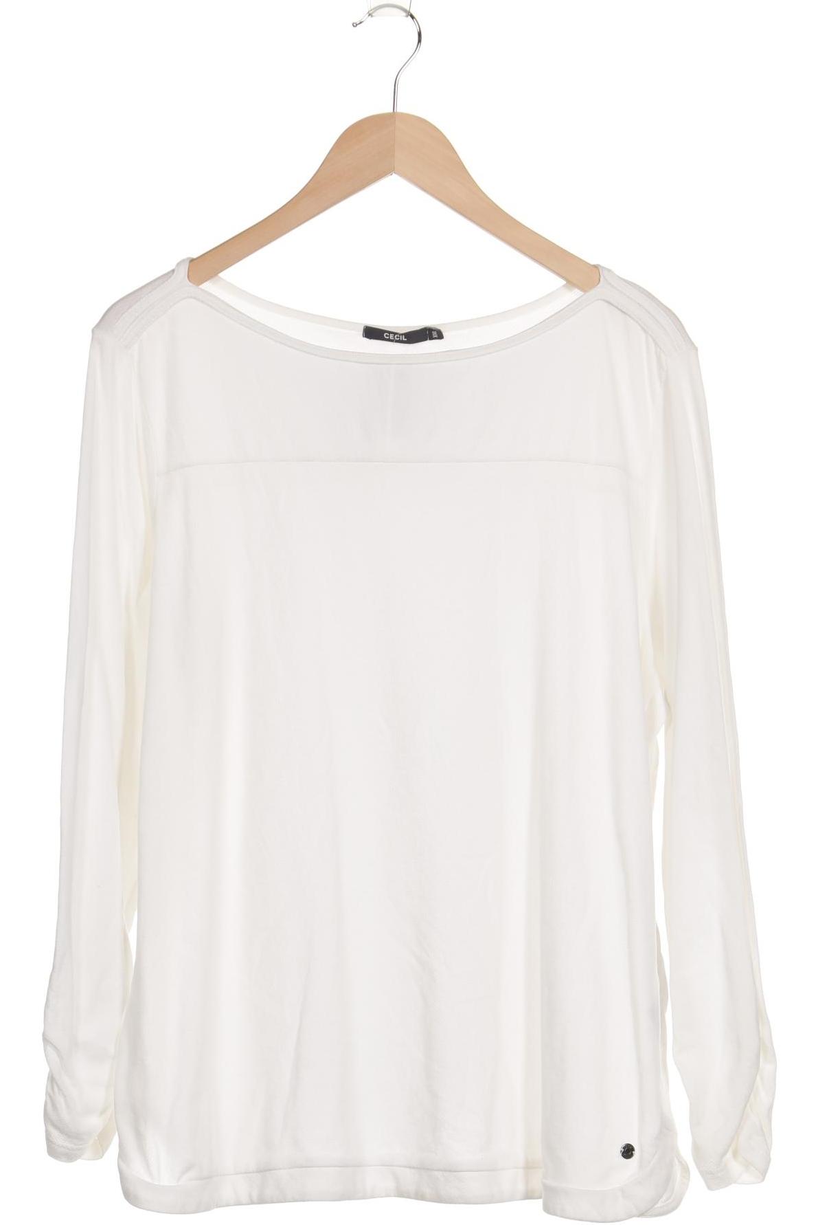 

Cecil Damen Langarmshirt, weiß, Gr. 46
