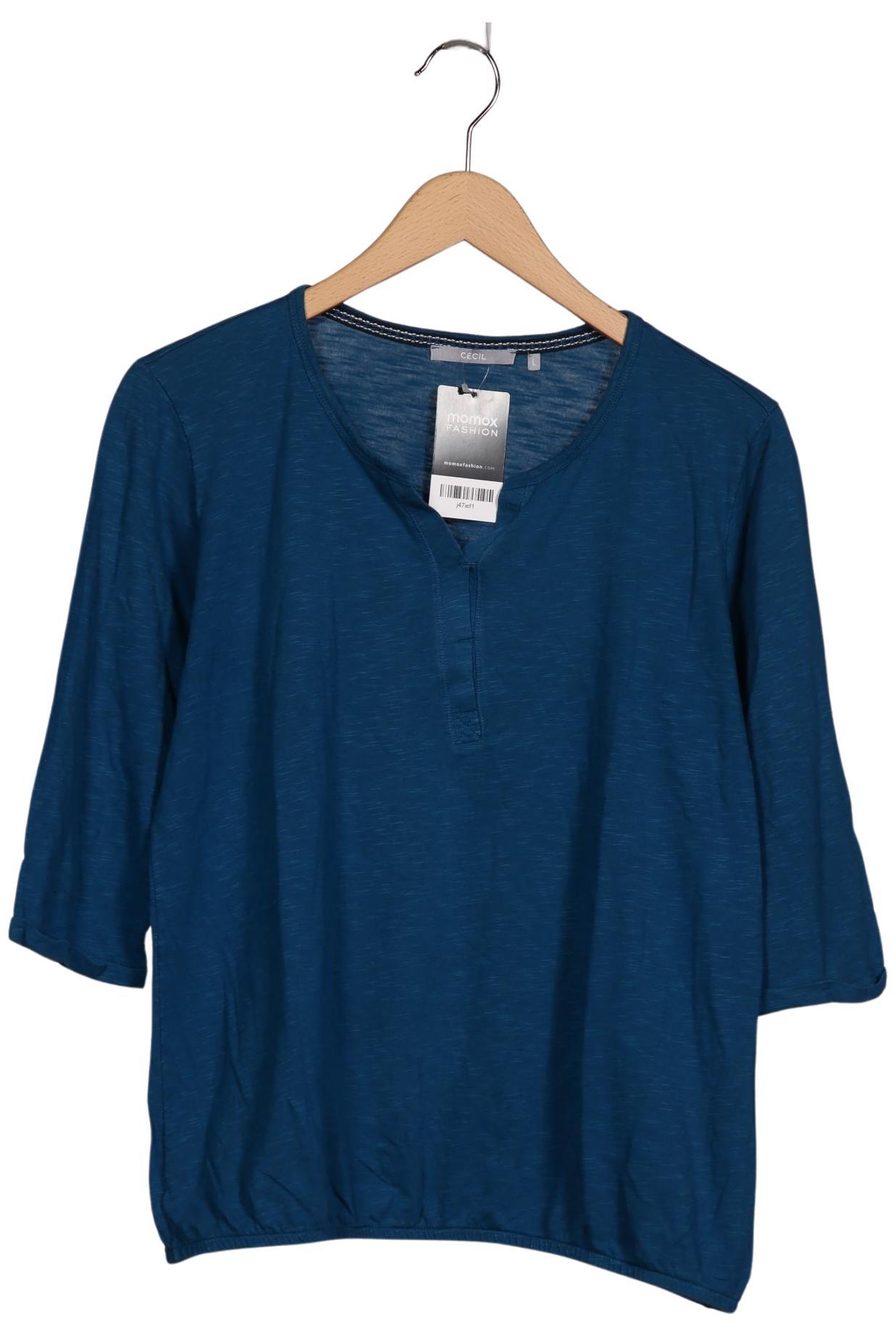 

Cecil Damen Langarmshirt, blau, Gr. 42