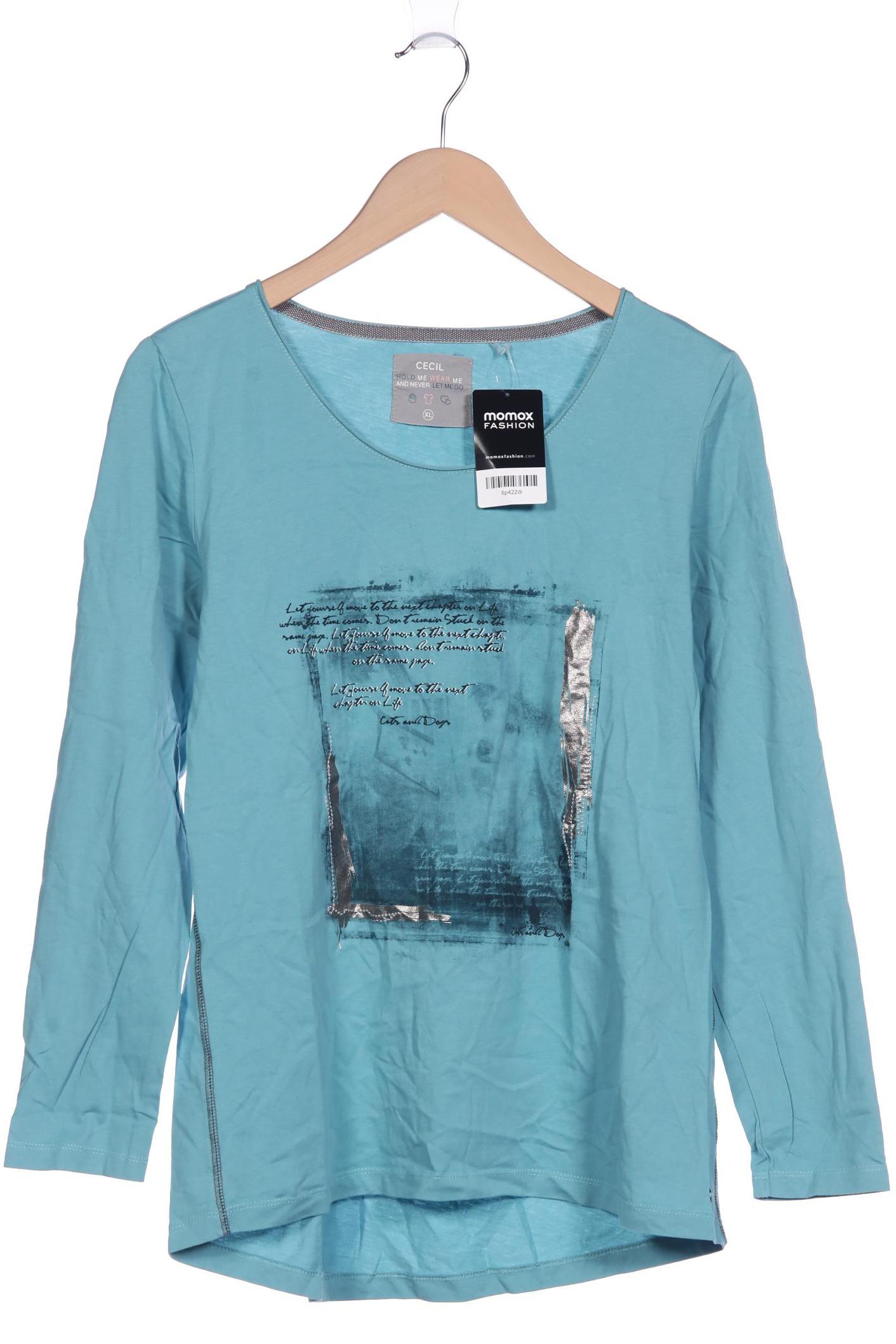 

Cecil Damen Langarmshirt, blau, Gr. 44