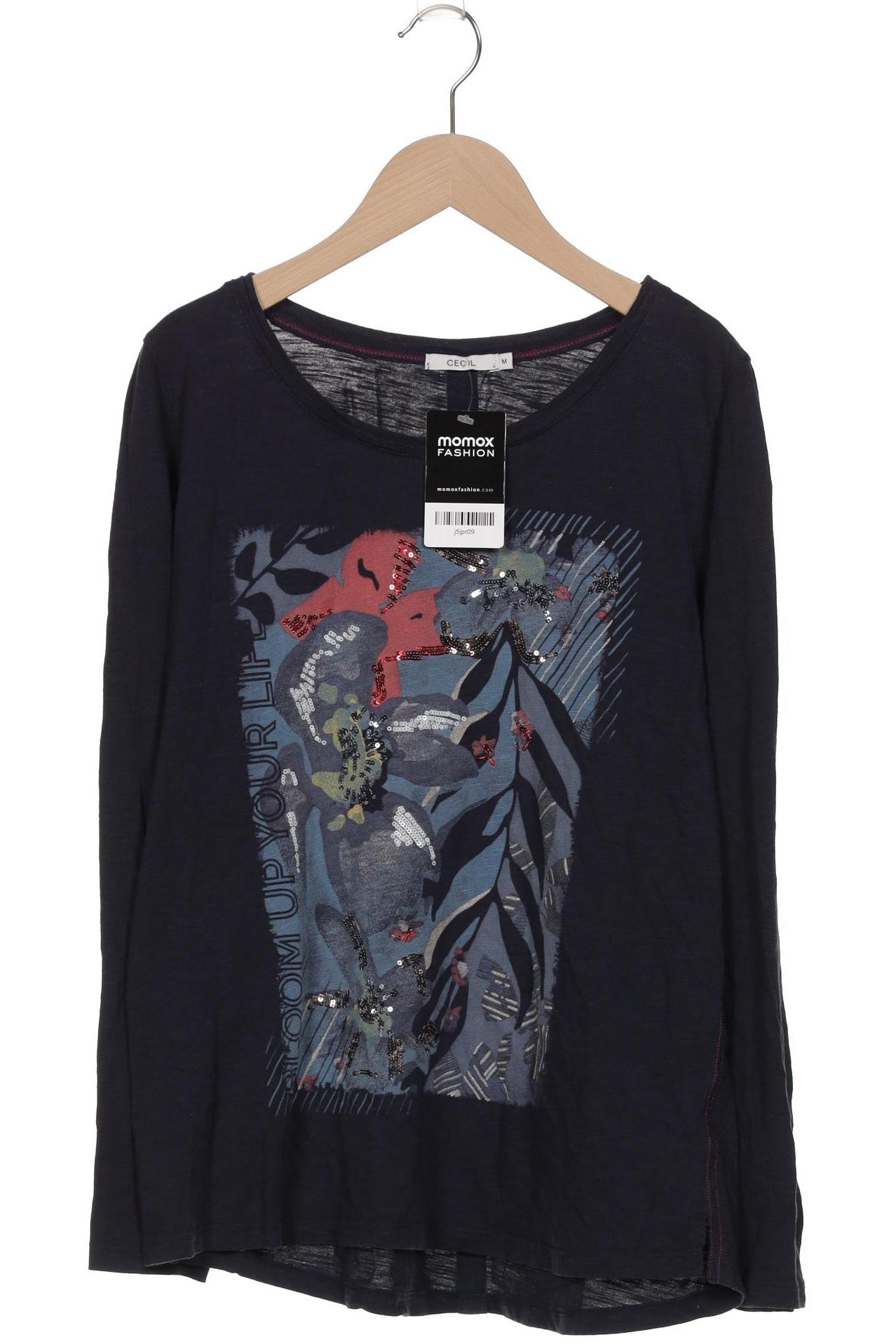 

Cecil Damen Langarmshirt, marineblau, Gr. 38