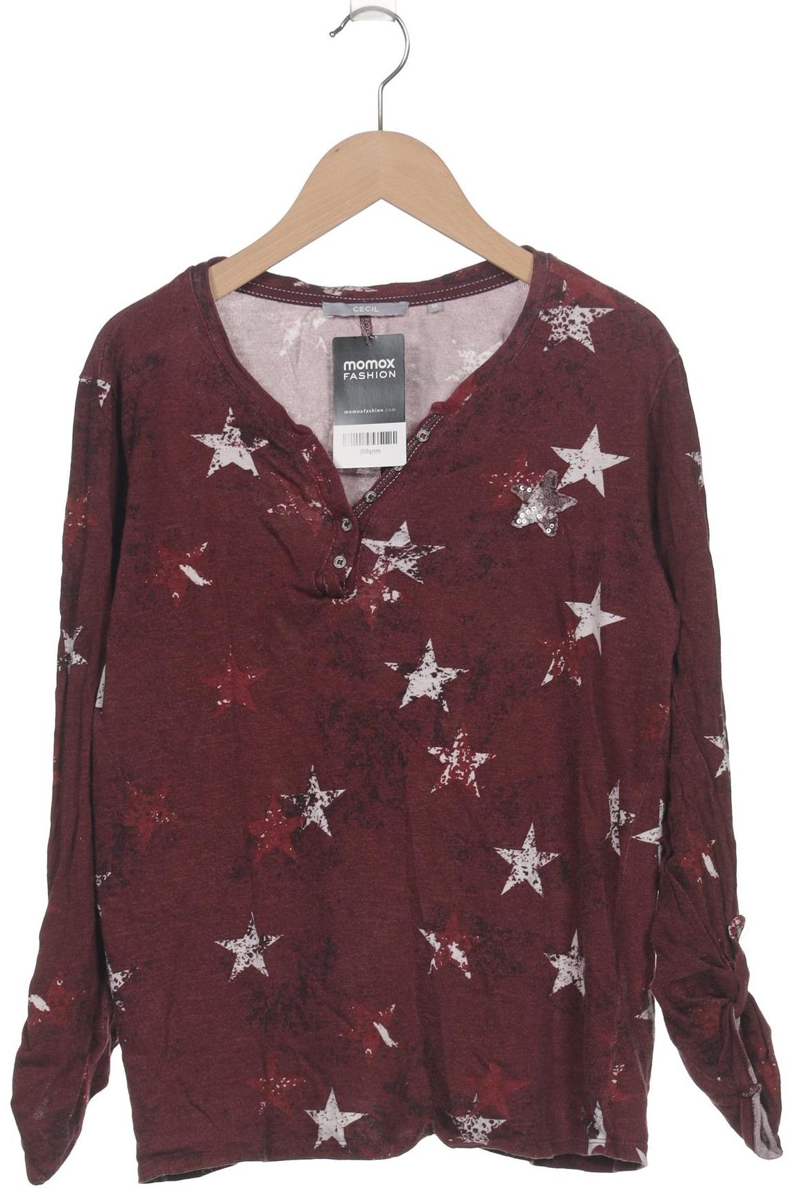 

Cecil Damen Langarmshirt, bordeaux, Gr. 38