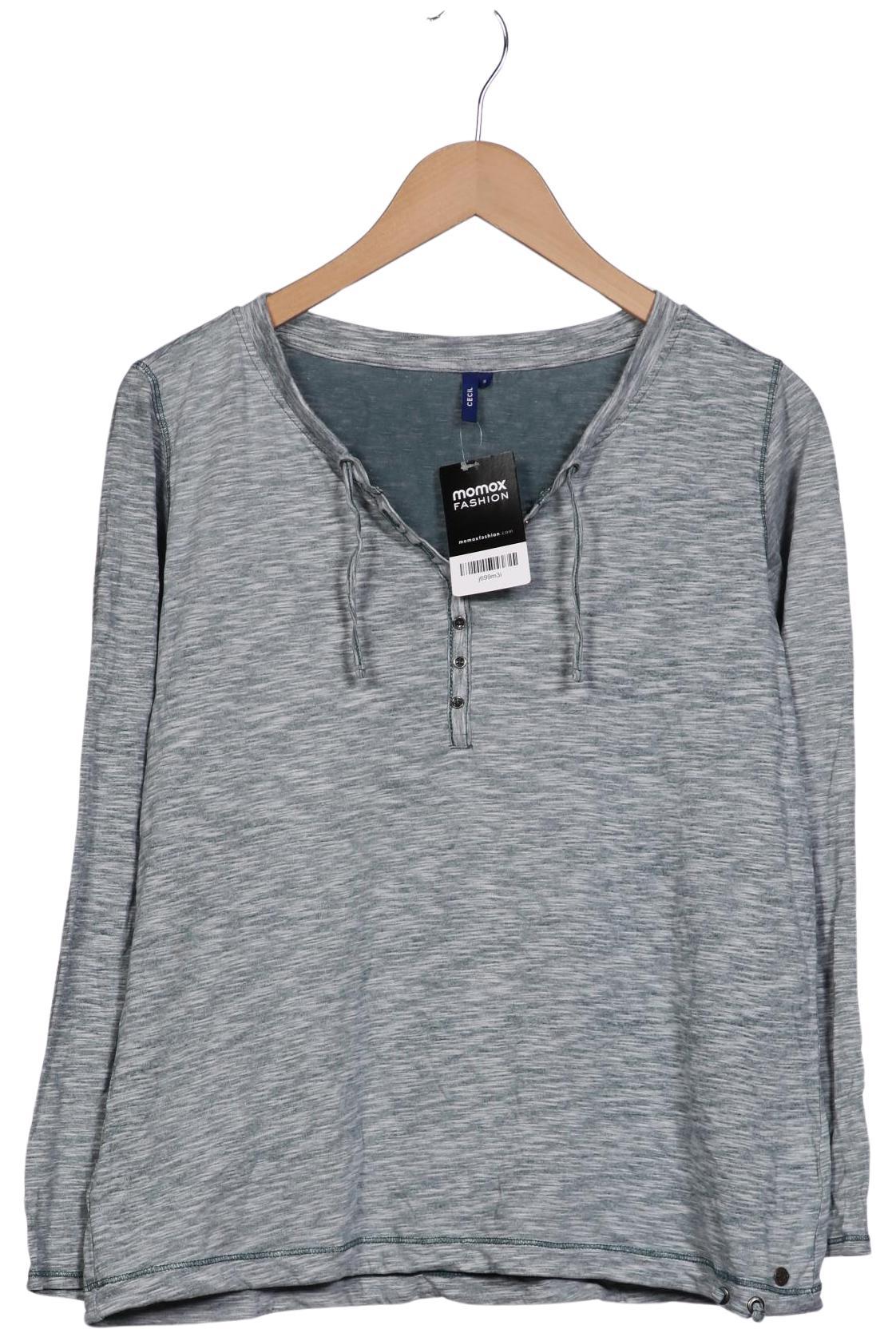 

Cecil Damen Langarmshirt, grau, Gr. 36