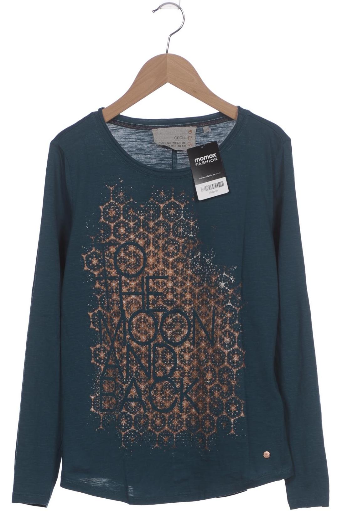 

Cecil Damen Langarmshirt, türkis, Gr. 36