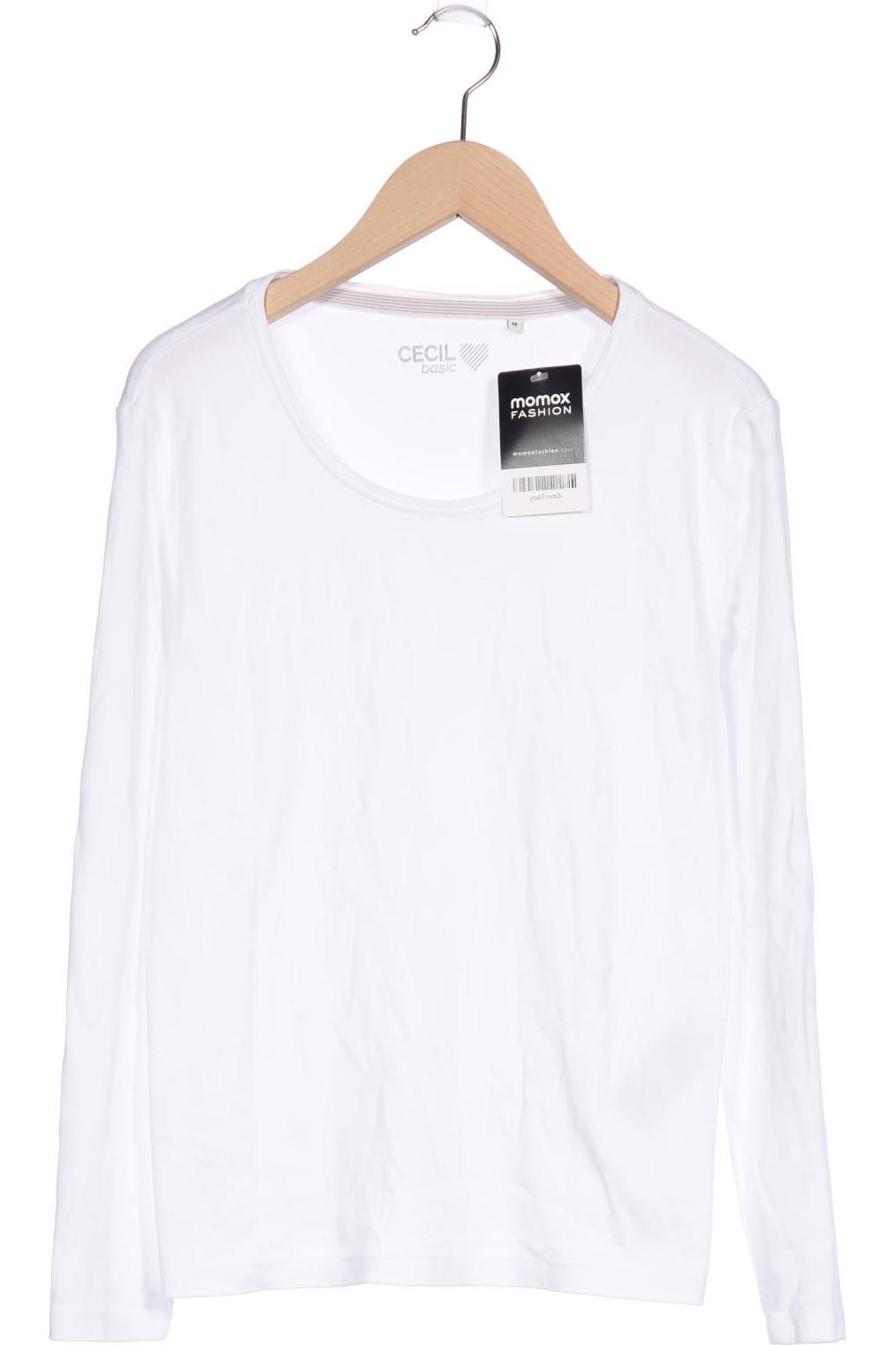 

Cecil Damen Langarmshirt, weiß, Gr. 38