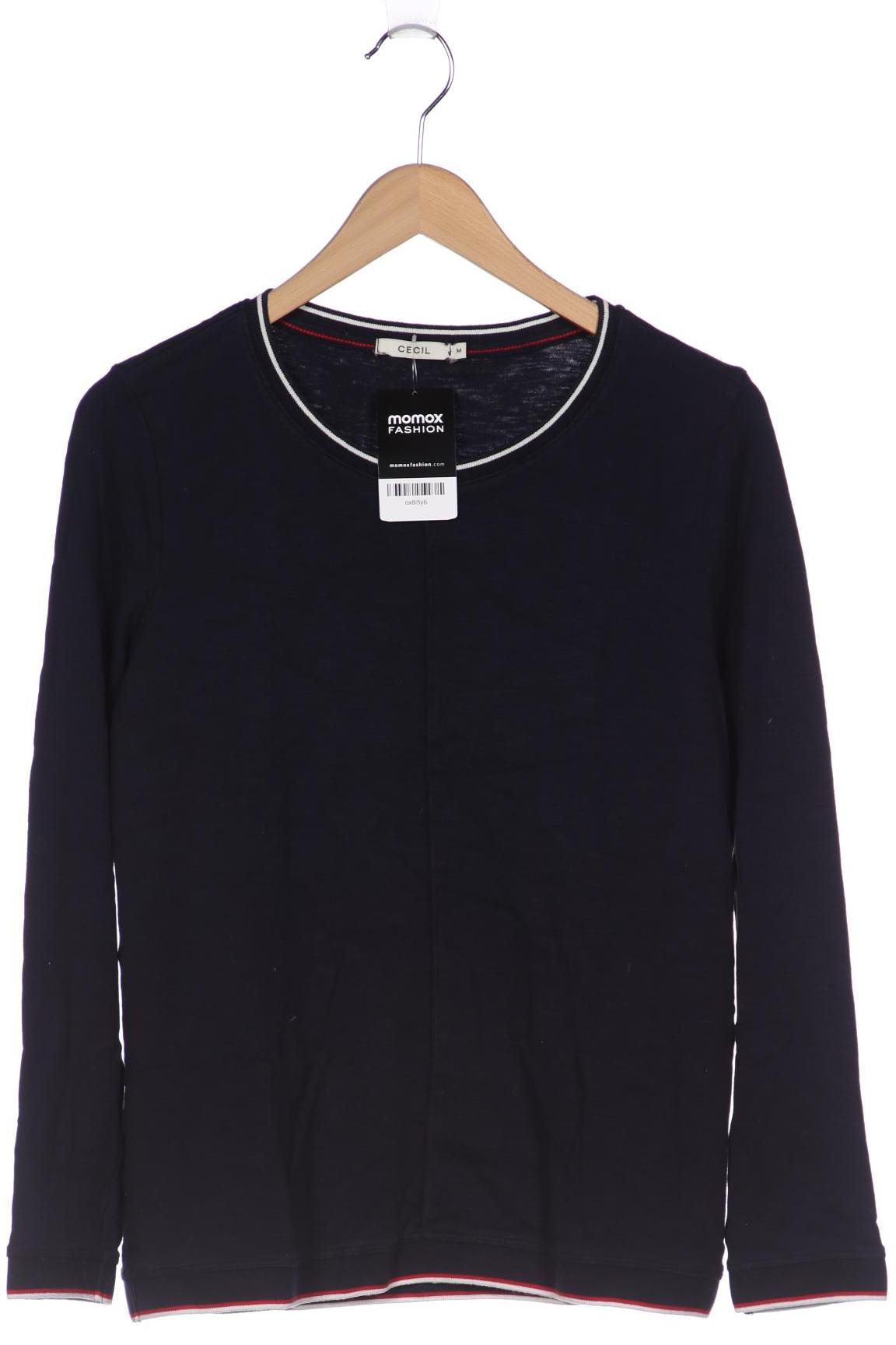 

Cecil Damen Langarmshirt, marineblau, Gr. 38
