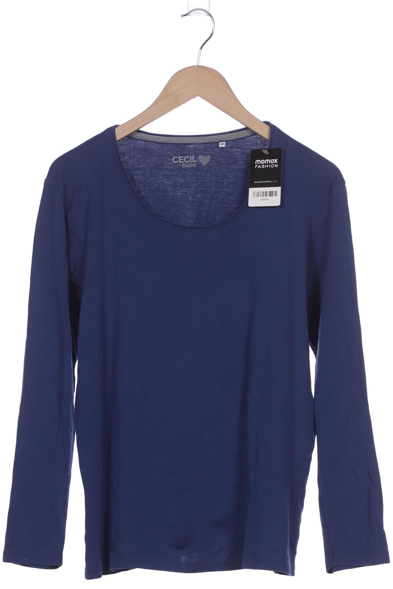 

Cecil Damen Langarmshirt, blau, Gr. 46
