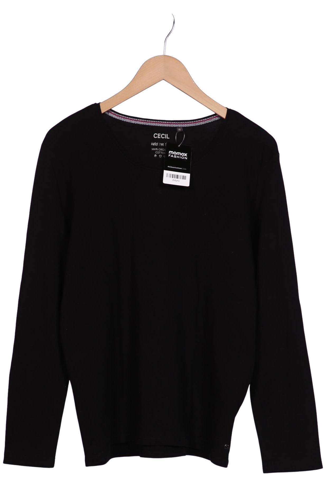 

Cecil Damen Langarmshirt, schwarz, Gr. 44