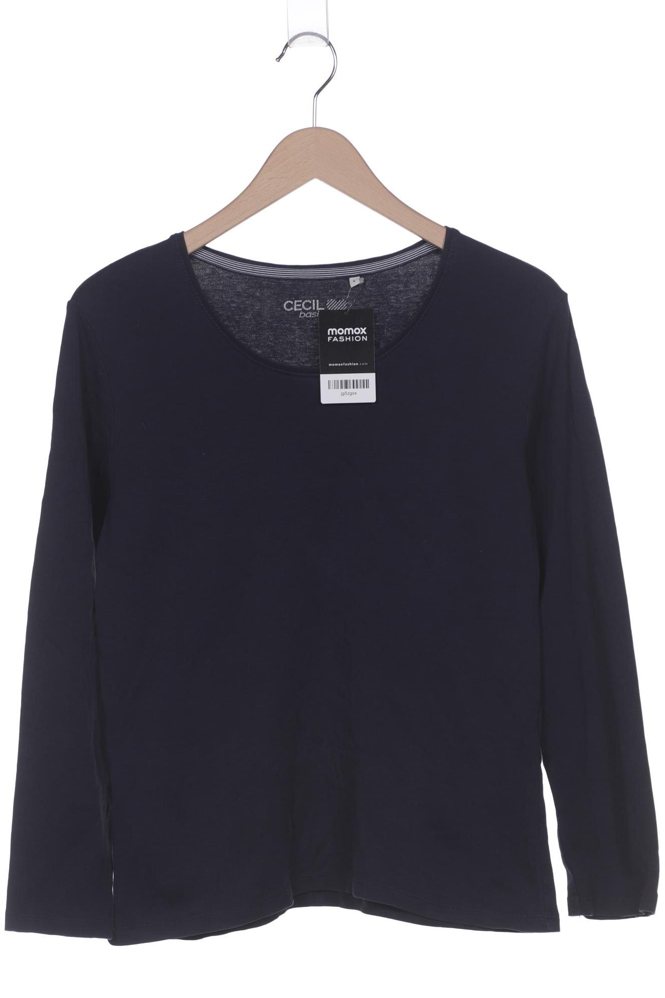 

Cecil Damen Langarmshirt, marineblau, Gr. 42