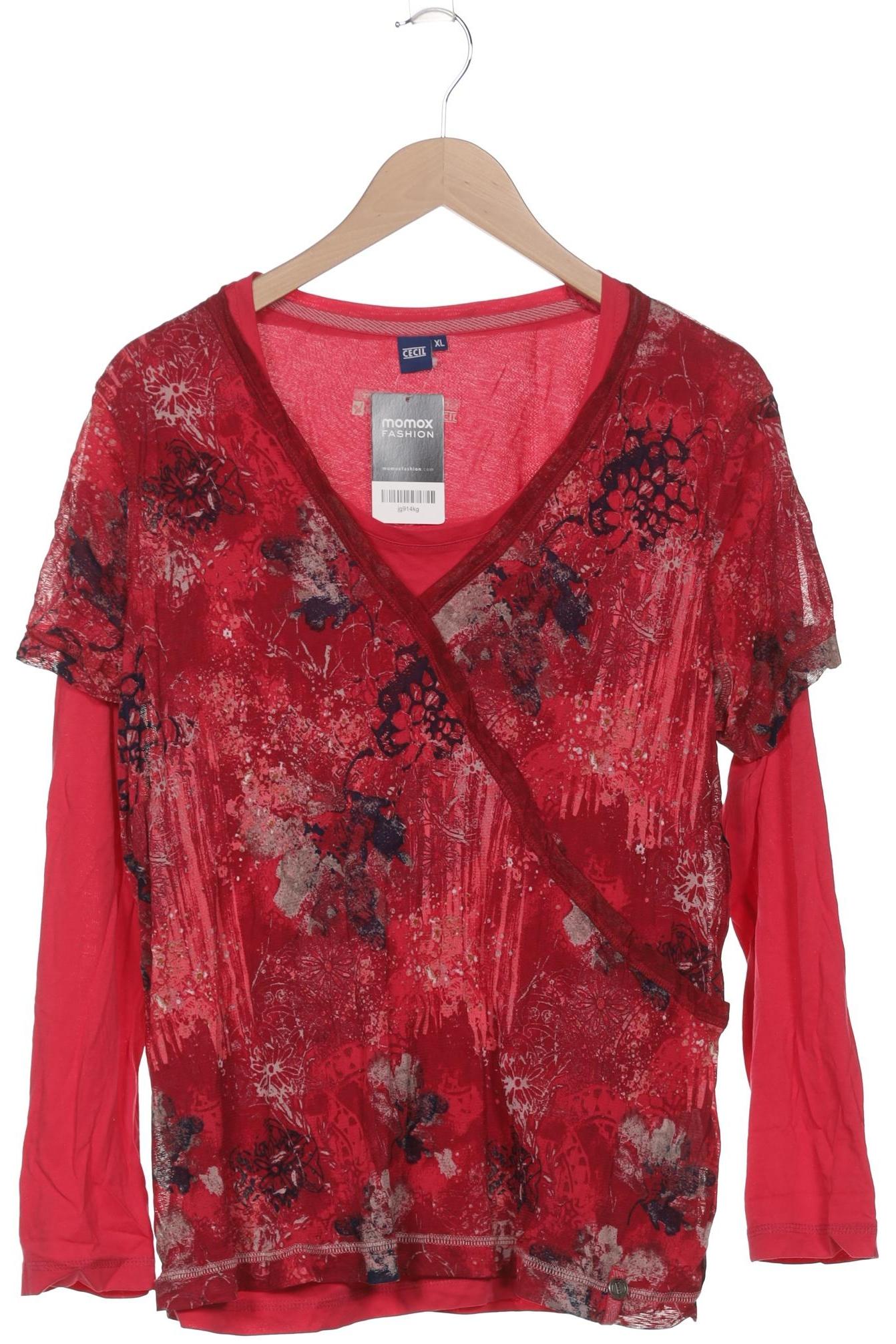 

Cecil Damen Langarmshirt, rot, Gr. 44