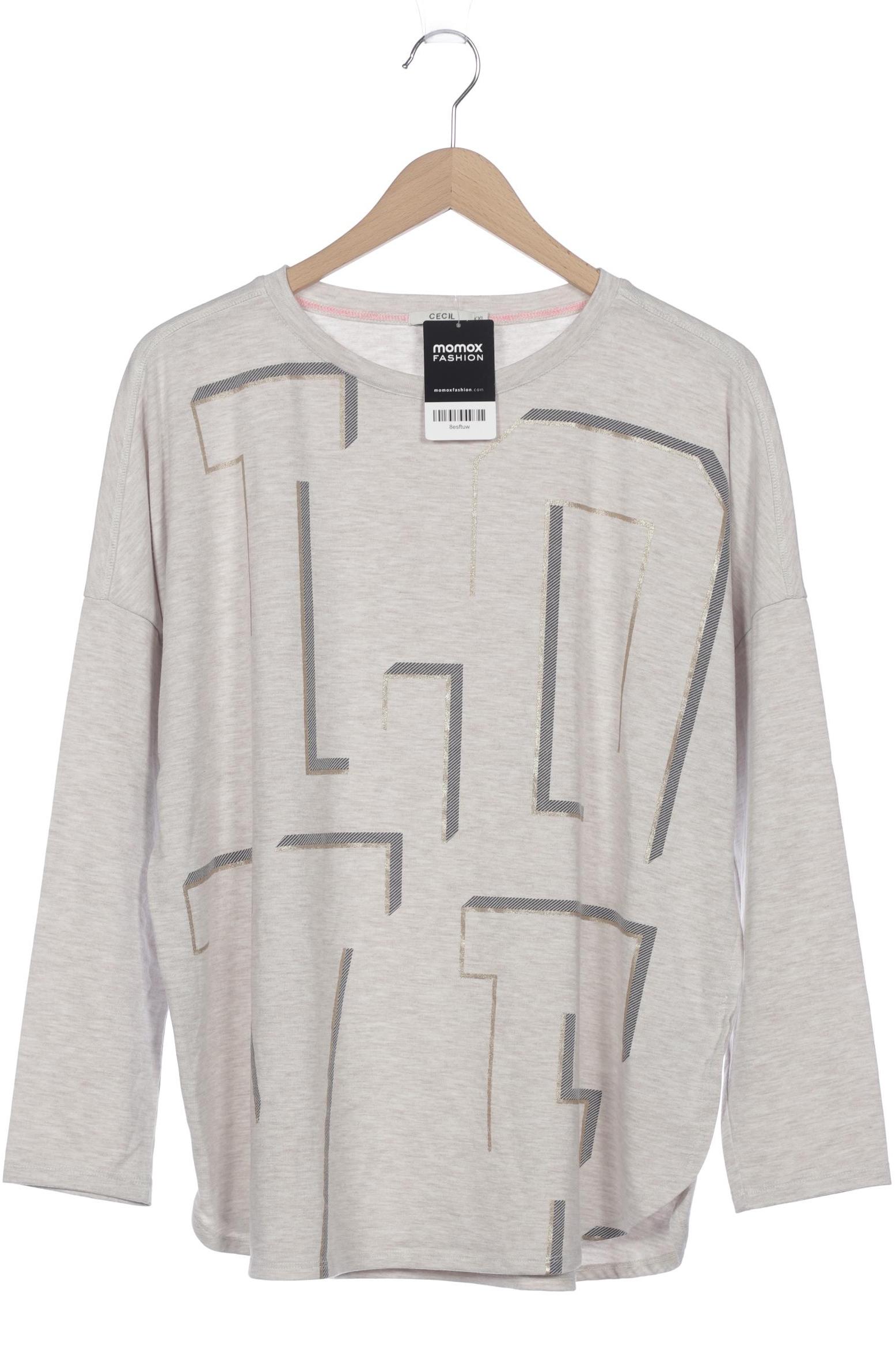 

Cecil Damen Langarmshirt, grau, Gr. 46