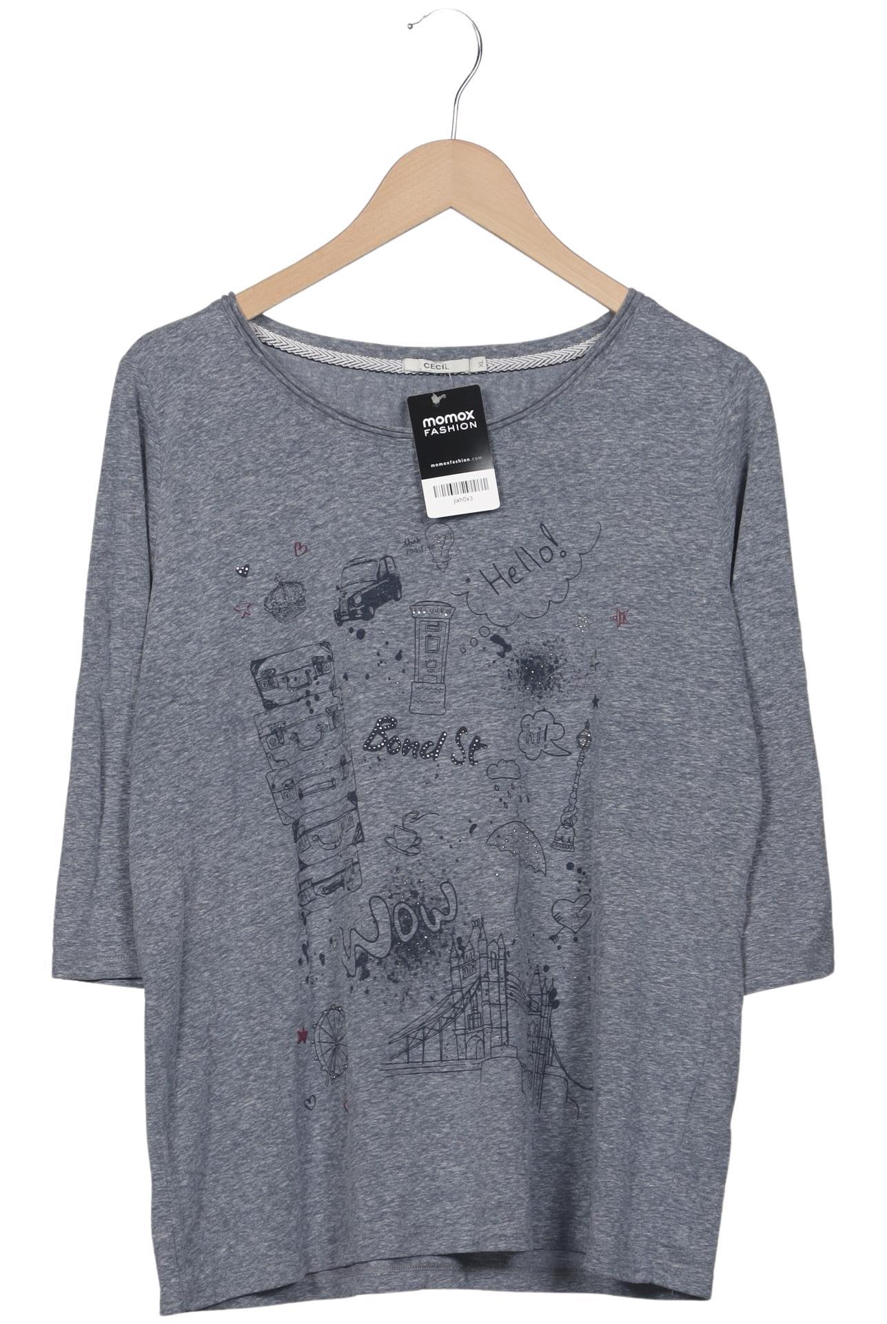 

Cecil Damen Langarmshirt, grau, Gr. 44