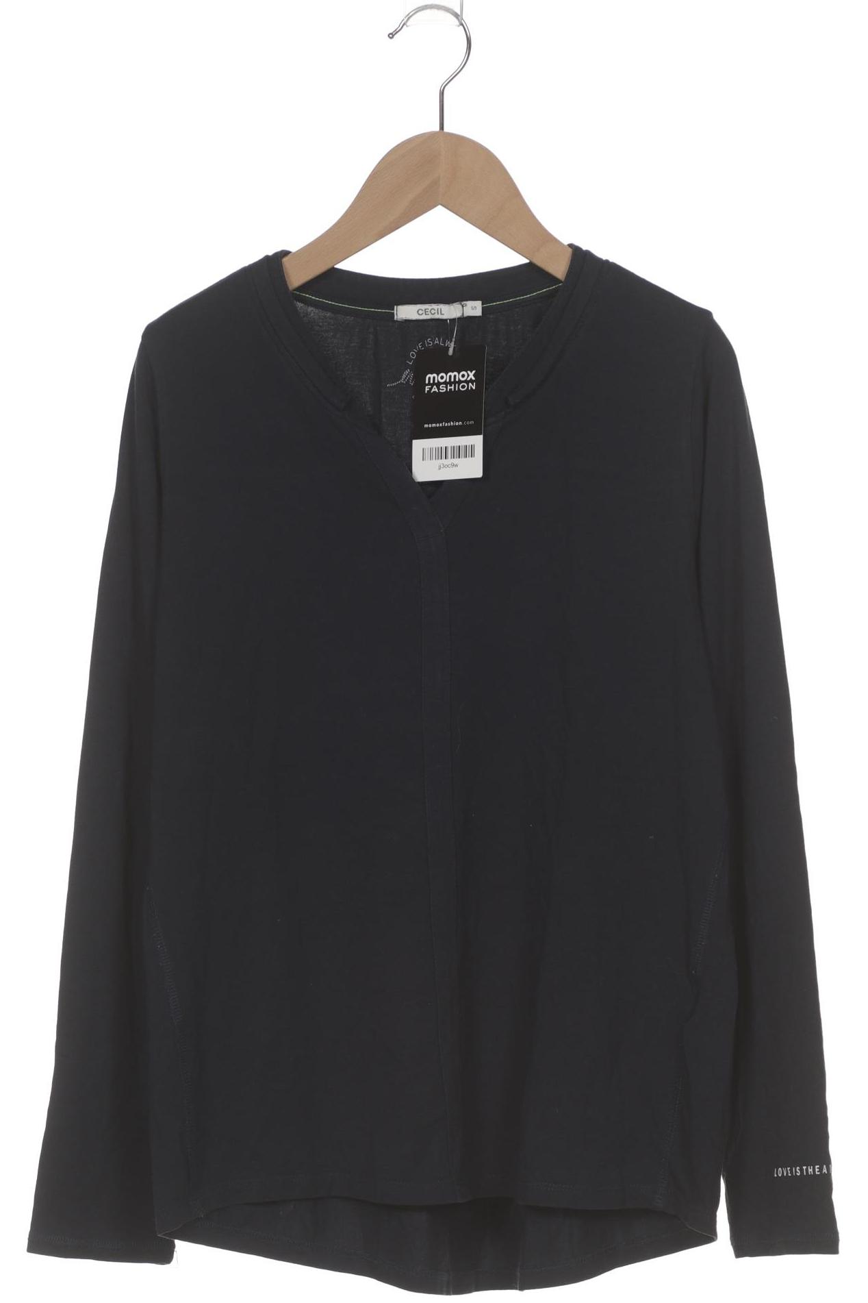 

Cecil Damen Langarmshirt, marineblau, Gr. 36