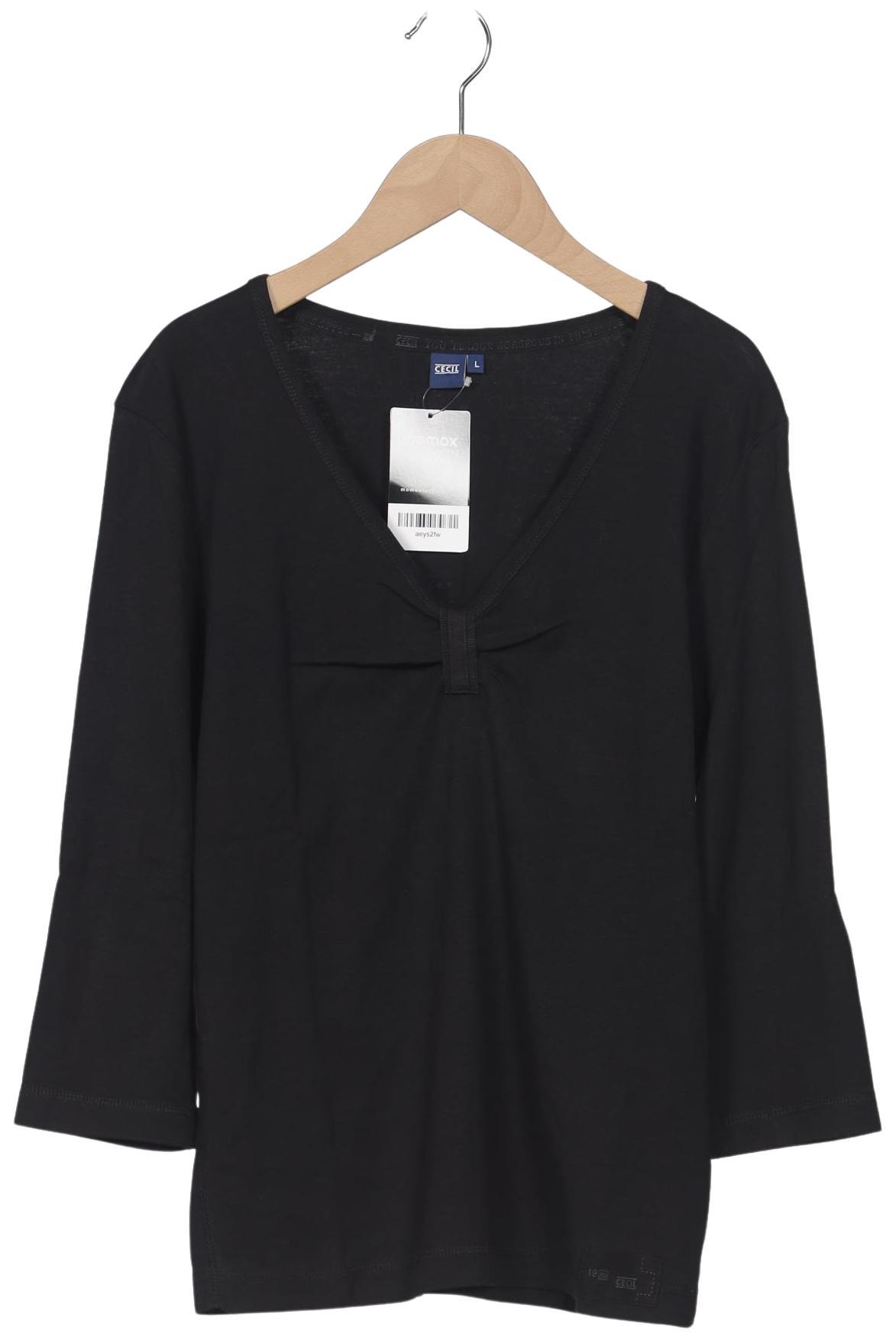 

Cecil Damen Langarmshirt, schwarz, Gr. 42