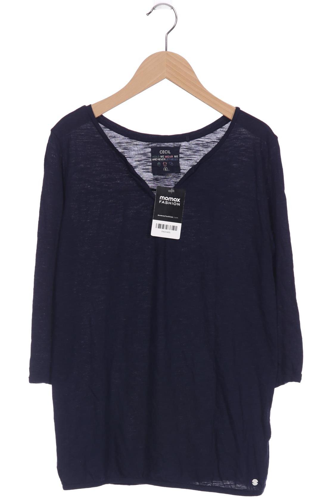 

Cecil Damen Langarmshirt, marineblau, Gr. 36