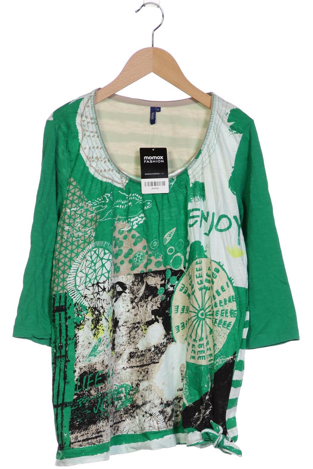 

Cecil Damen Langarmshirt, grün, Gr. 44