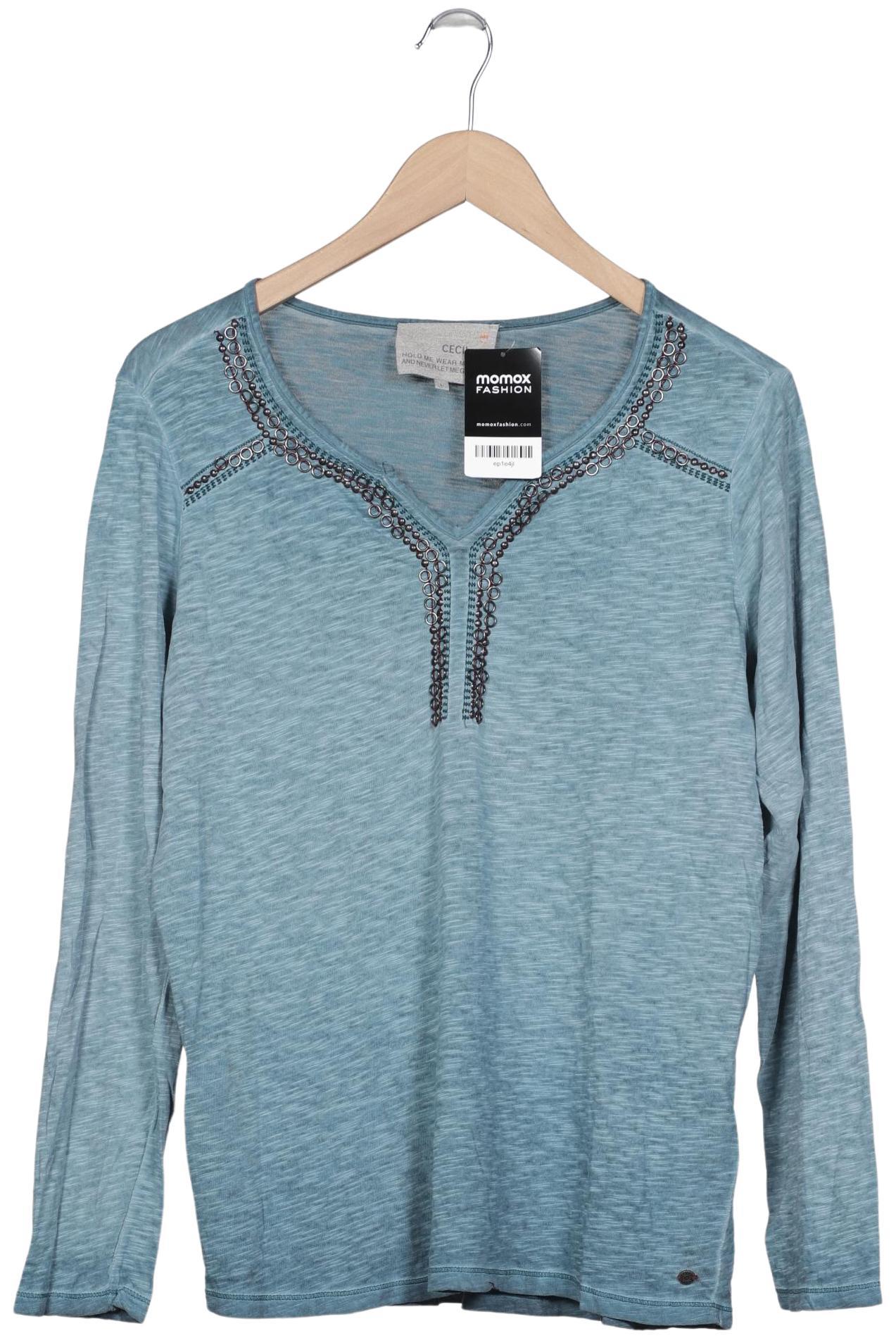 

Cecil Damen Langarmshirt, hellblau, Gr. 42