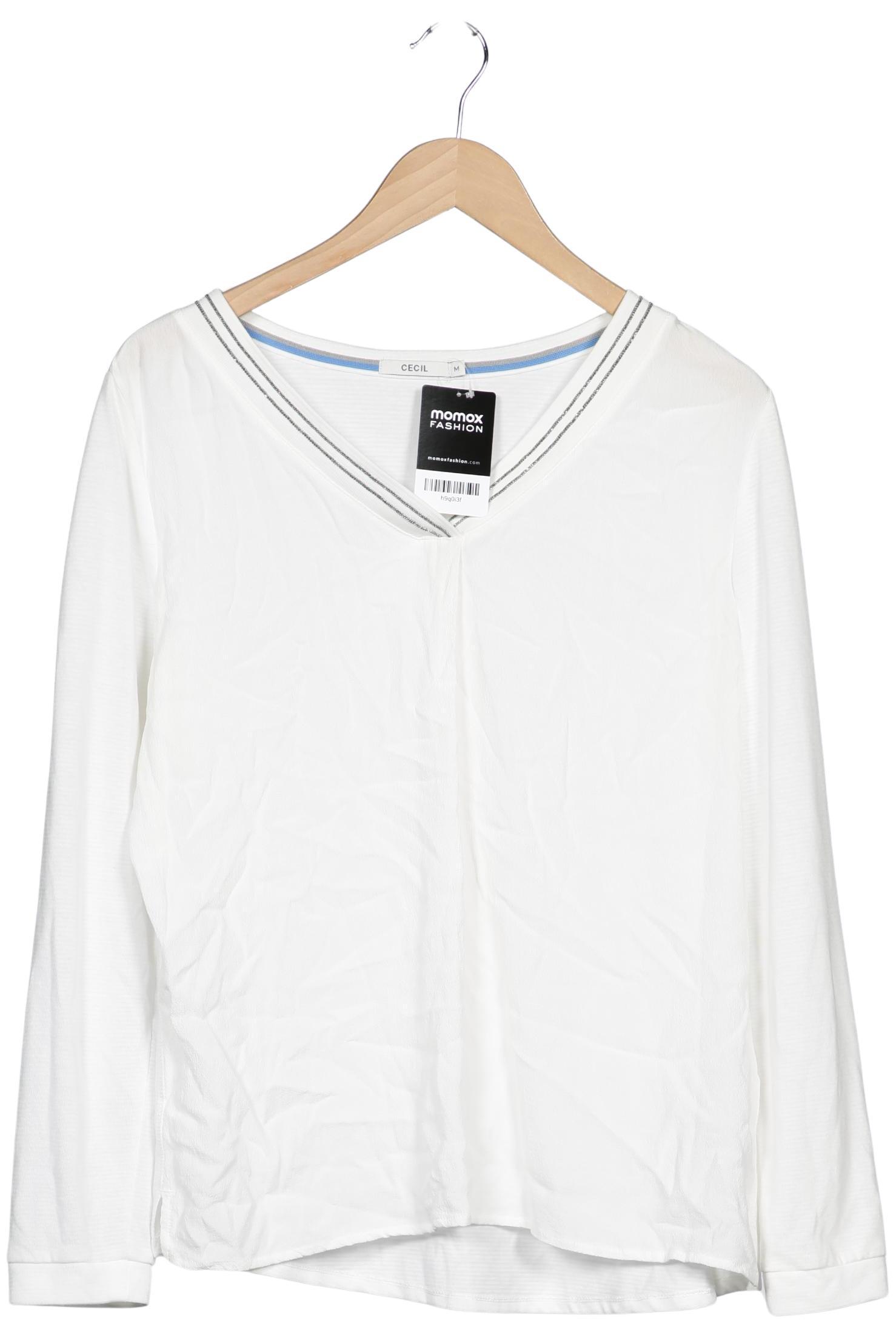 

Cecil Damen Langarmshirt, weiß, Gr. 38