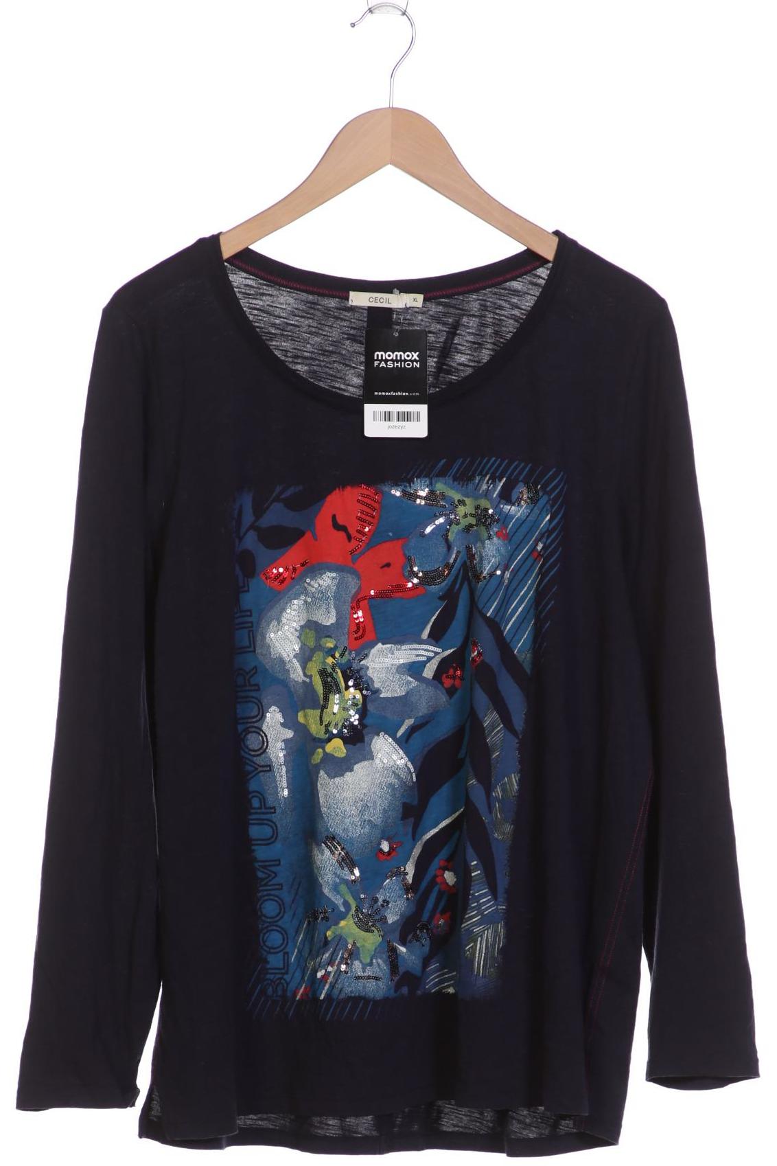 

CECIL Damen Langarmshirt, marineblau