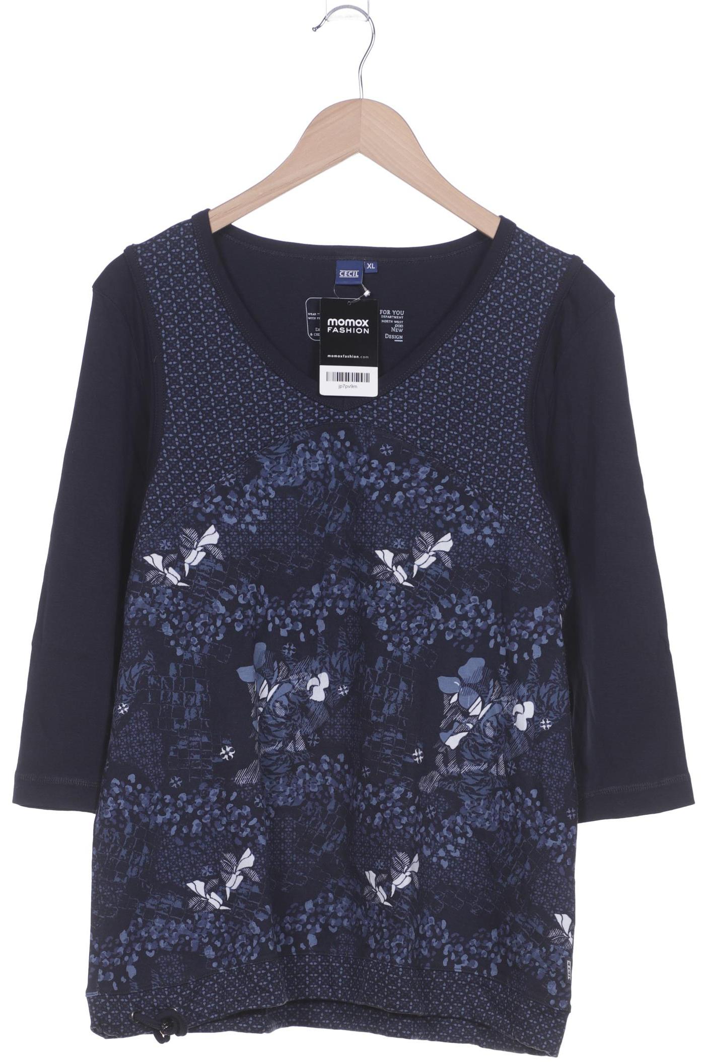 

Cecil Damen Langarmshirt, marineblau, Gr. 44