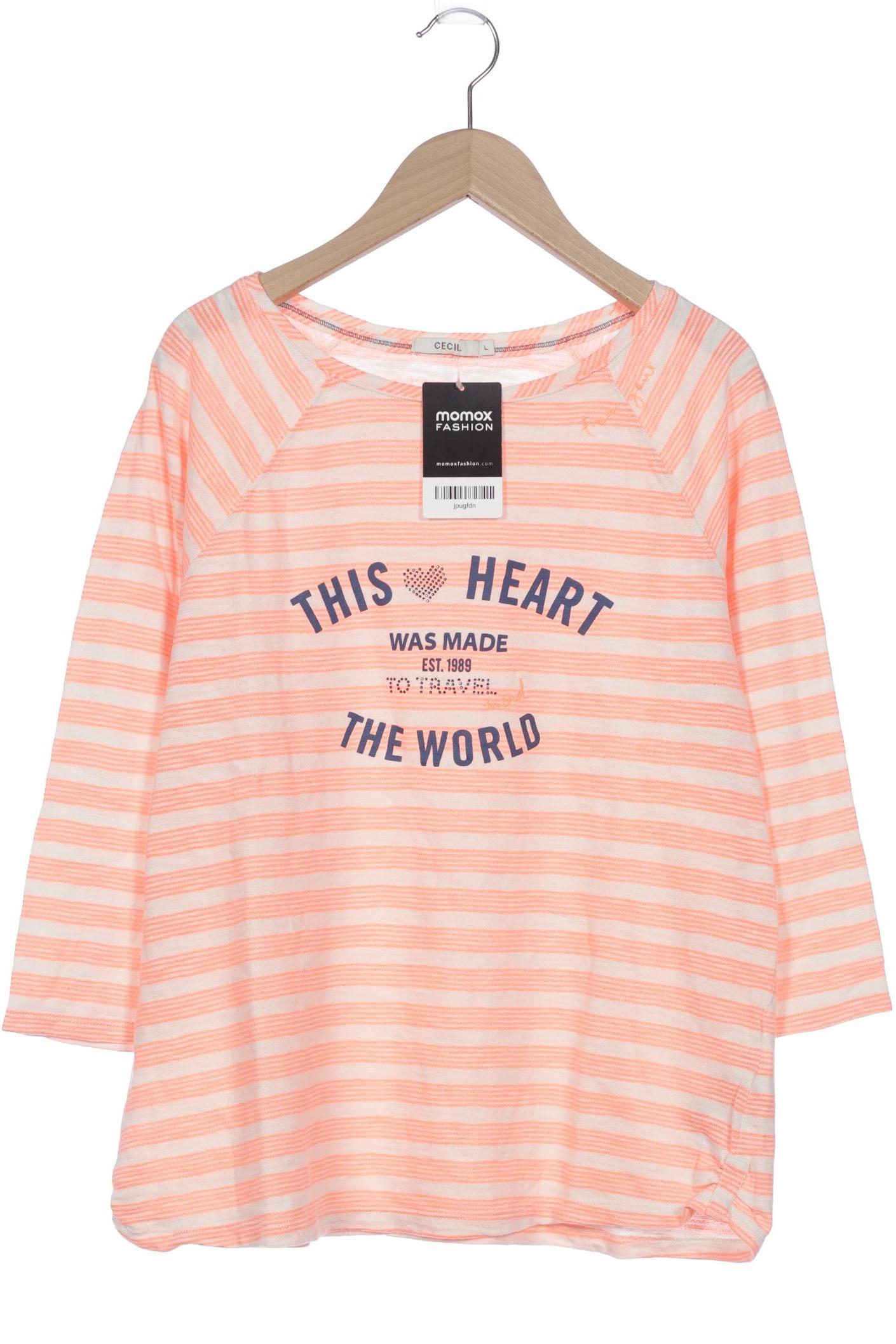 

Cecil Damen Langarmshirt, pink, Gr. 42