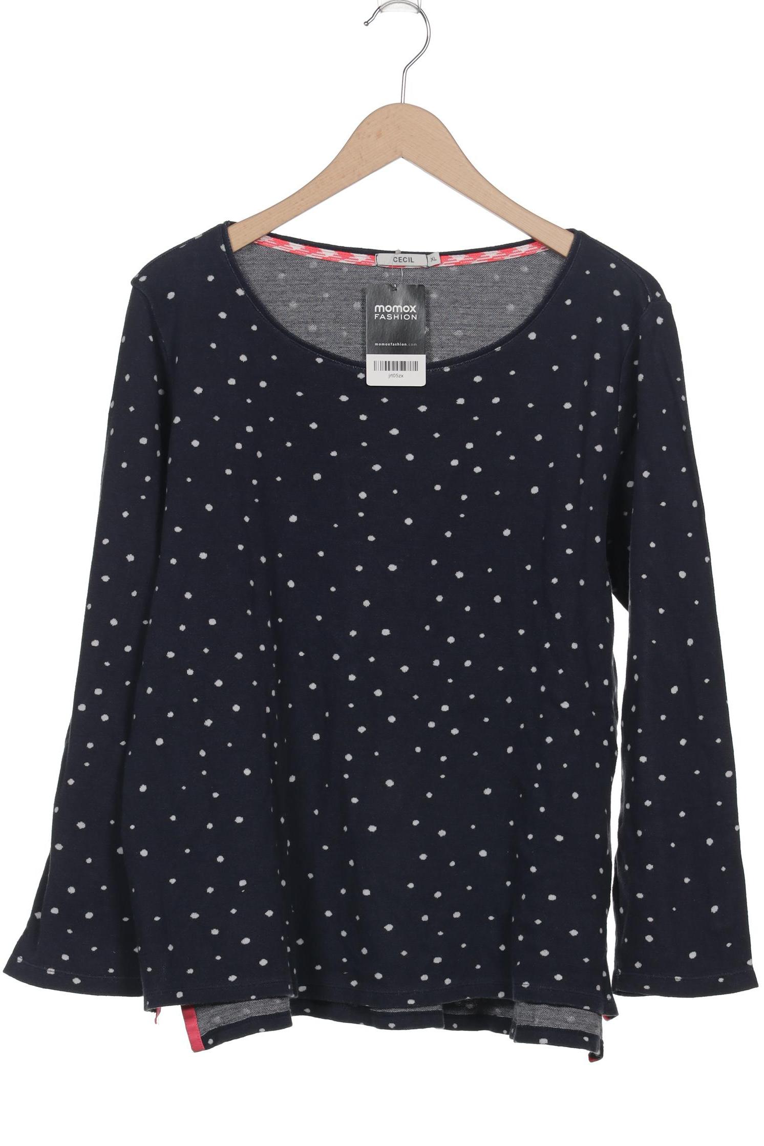 

Cecil Damen Langarmshirt, marineblau, Gr. 44