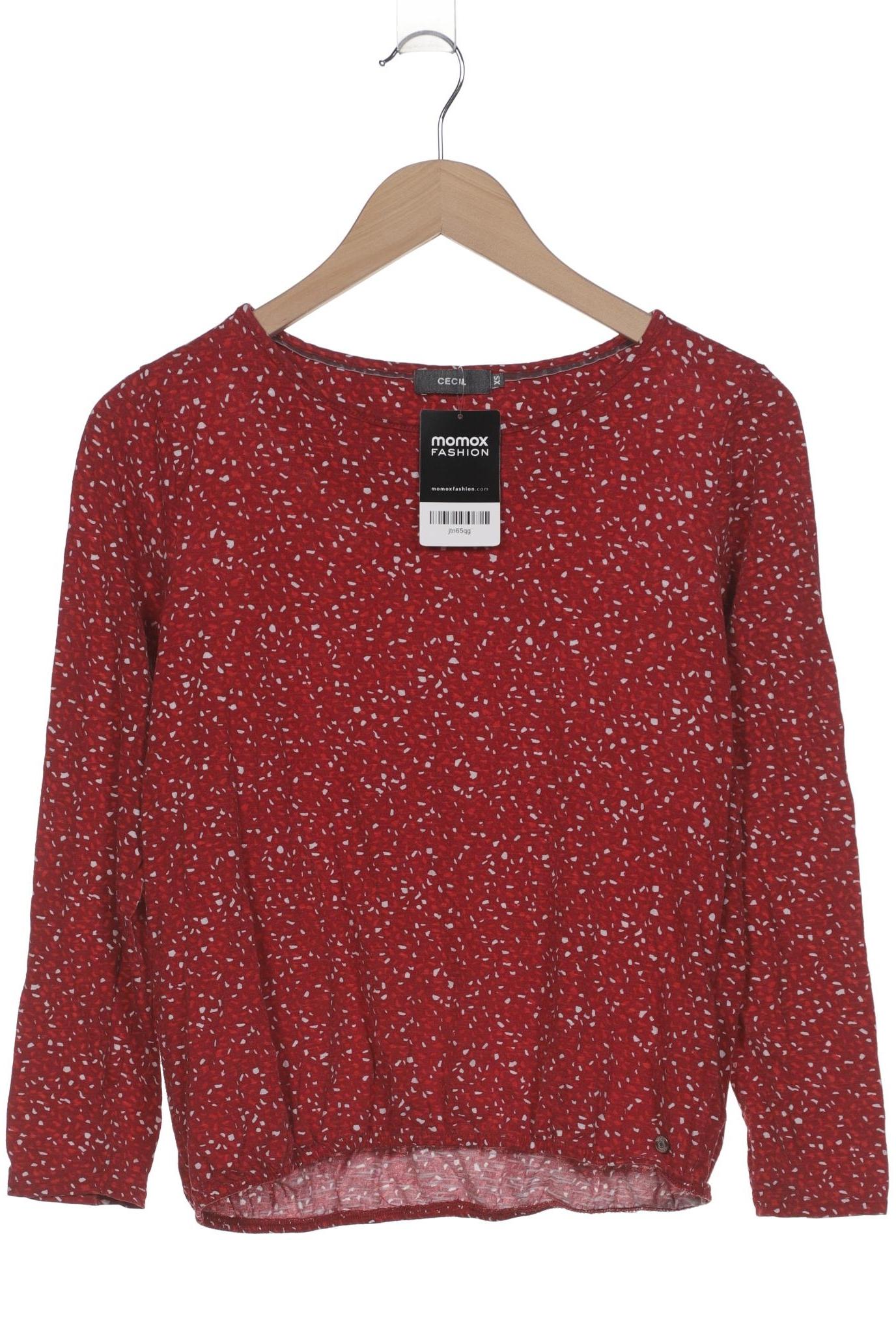 

Cecil Damen Langarmshirt, bordeaux, Gr. 34