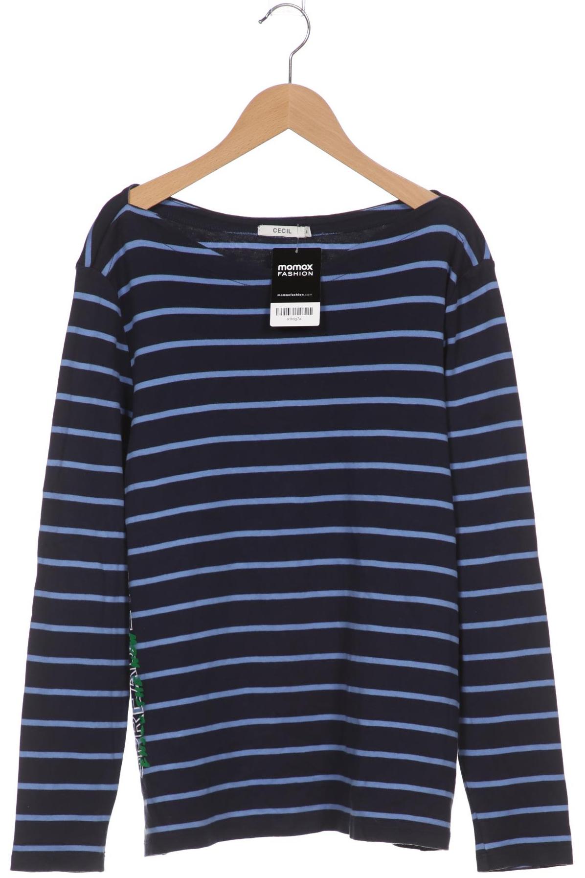 

Cecil Damen Langarmshirt, marineblau, Gr. 38