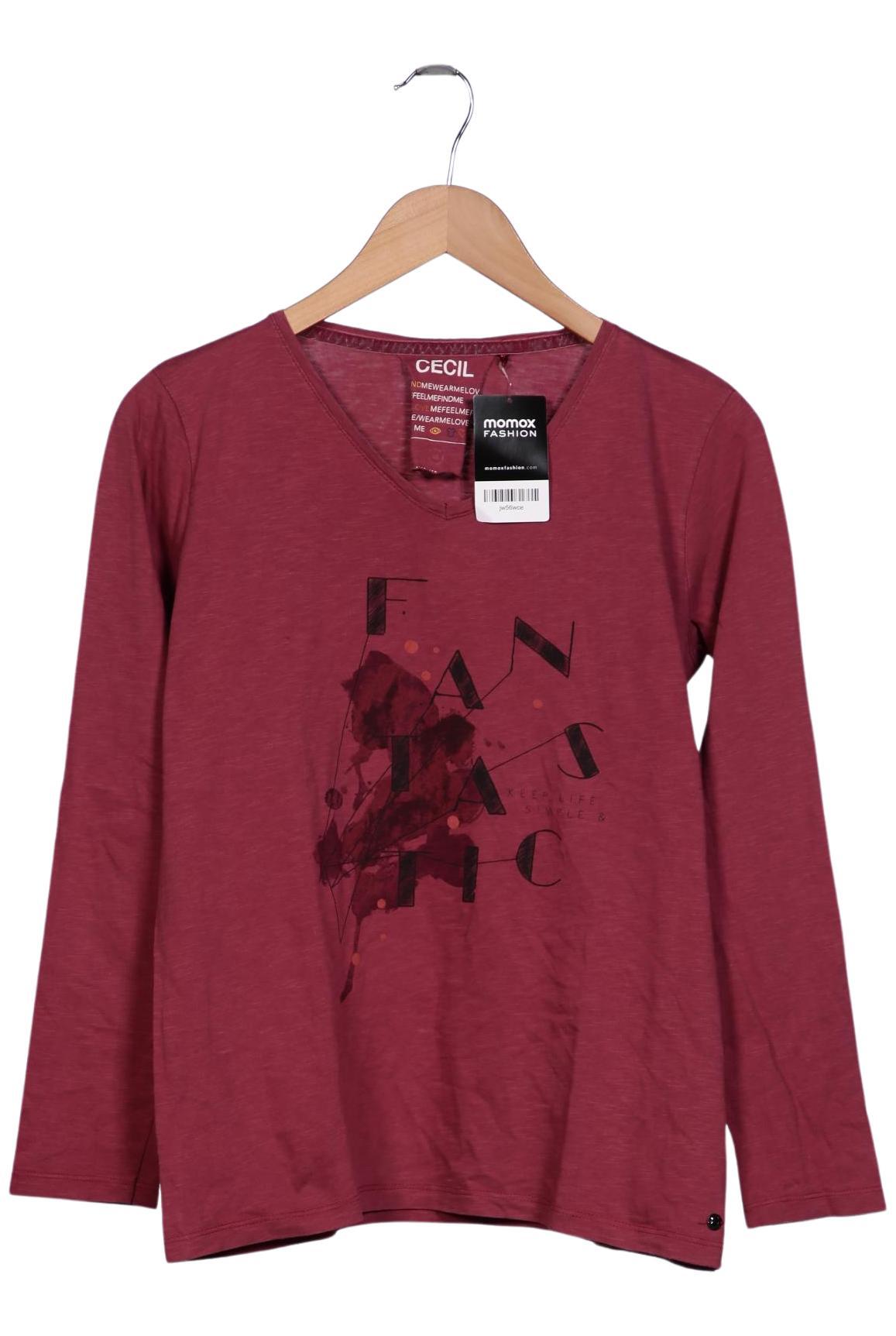 

Cecil Damen Langarmshirt, bordeaux, Gr. 38