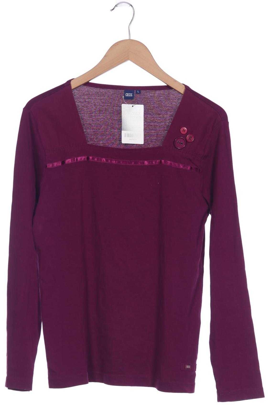 

Cecil Damen Langarmshirt, flieder, Gr. 42