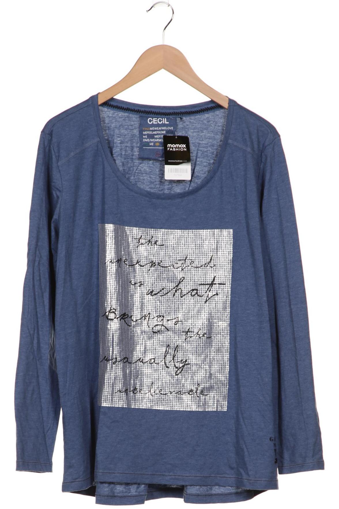 

Cecil Damen Langarmshirt, blau, Gr. 46