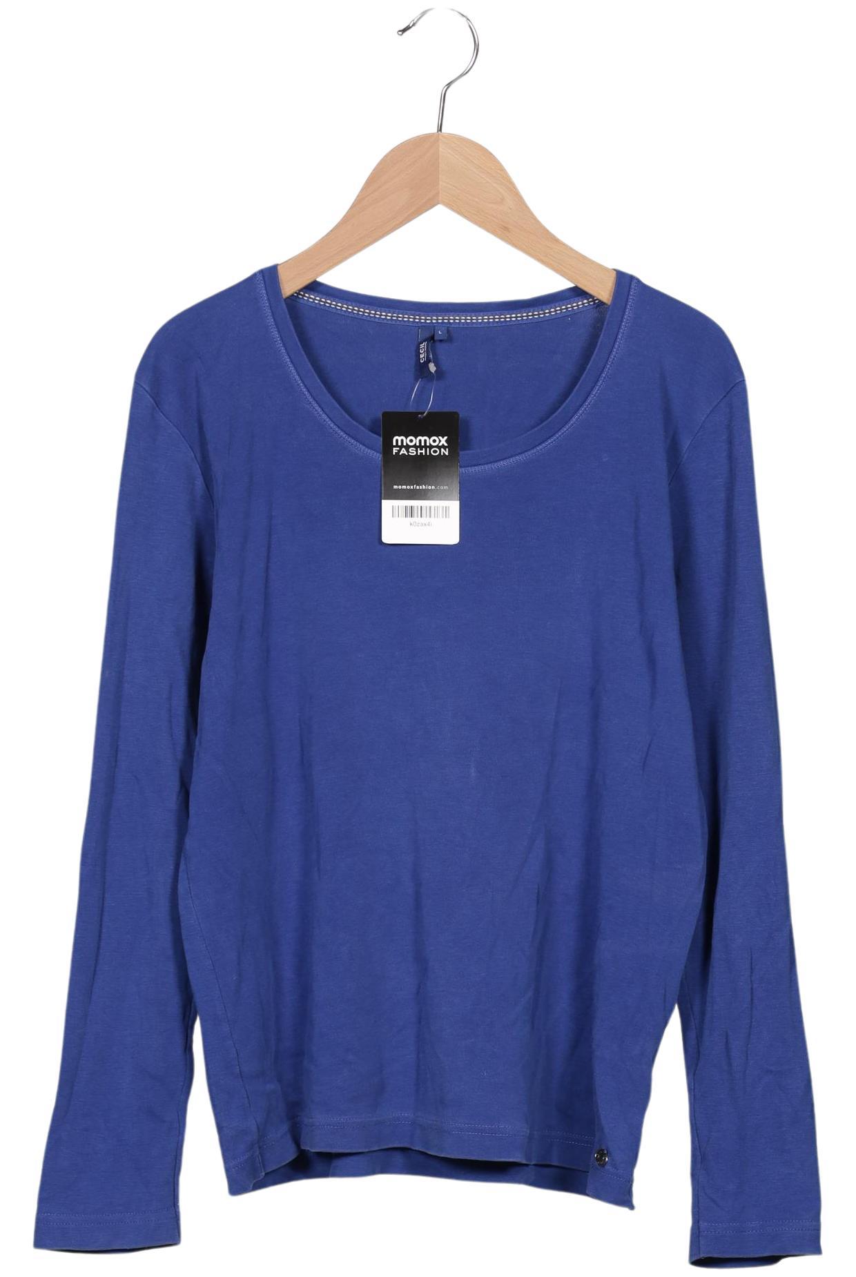 

Cecil Damen Langarmshirt, blau, Gr. 42